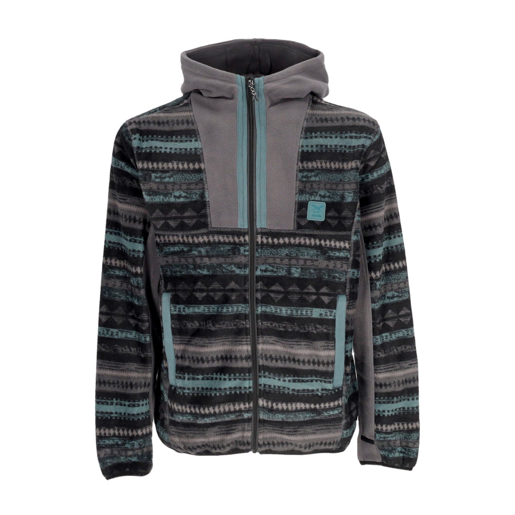 IRIEDAILY Giubbotto Pile Uomo Scopian Zip Hoodie Anthracite – giacca