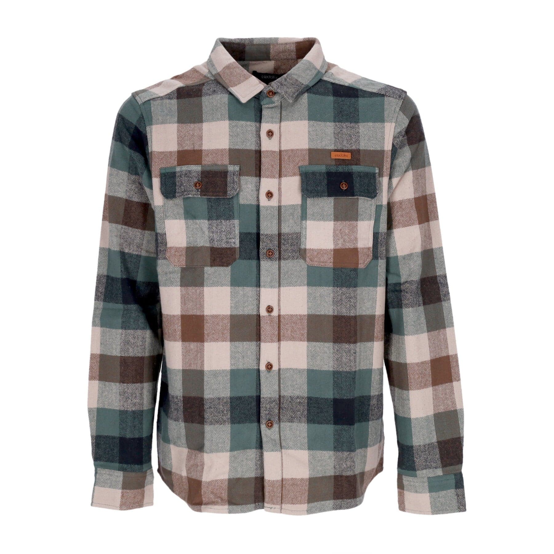 IRIEDAILY Camicia Manica Lunga Uomo Lumber Fella Shirt Jungle Green - 3