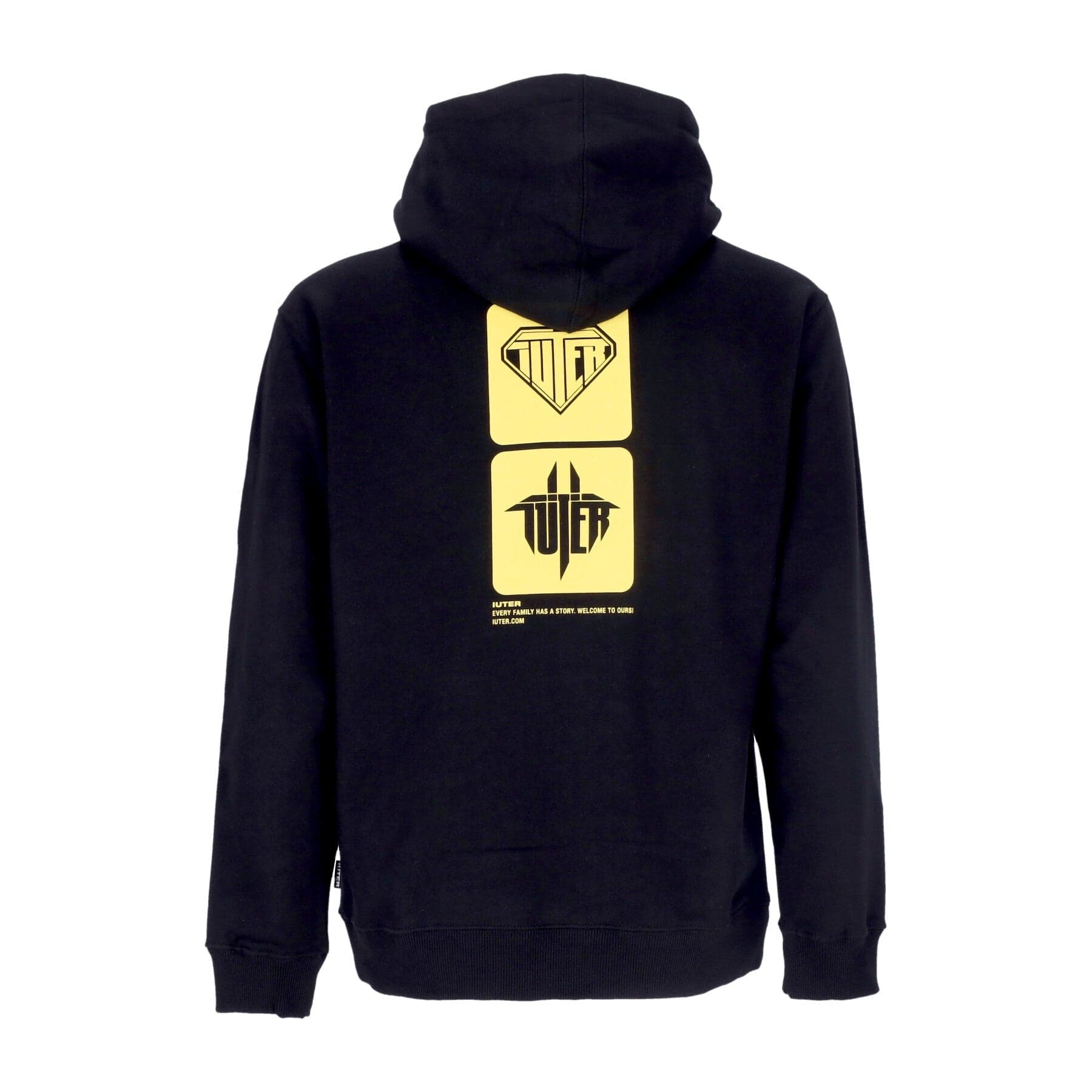 IUTER Felpa Leggera Cappuccio Uomo Tab Hoodie Black - 3