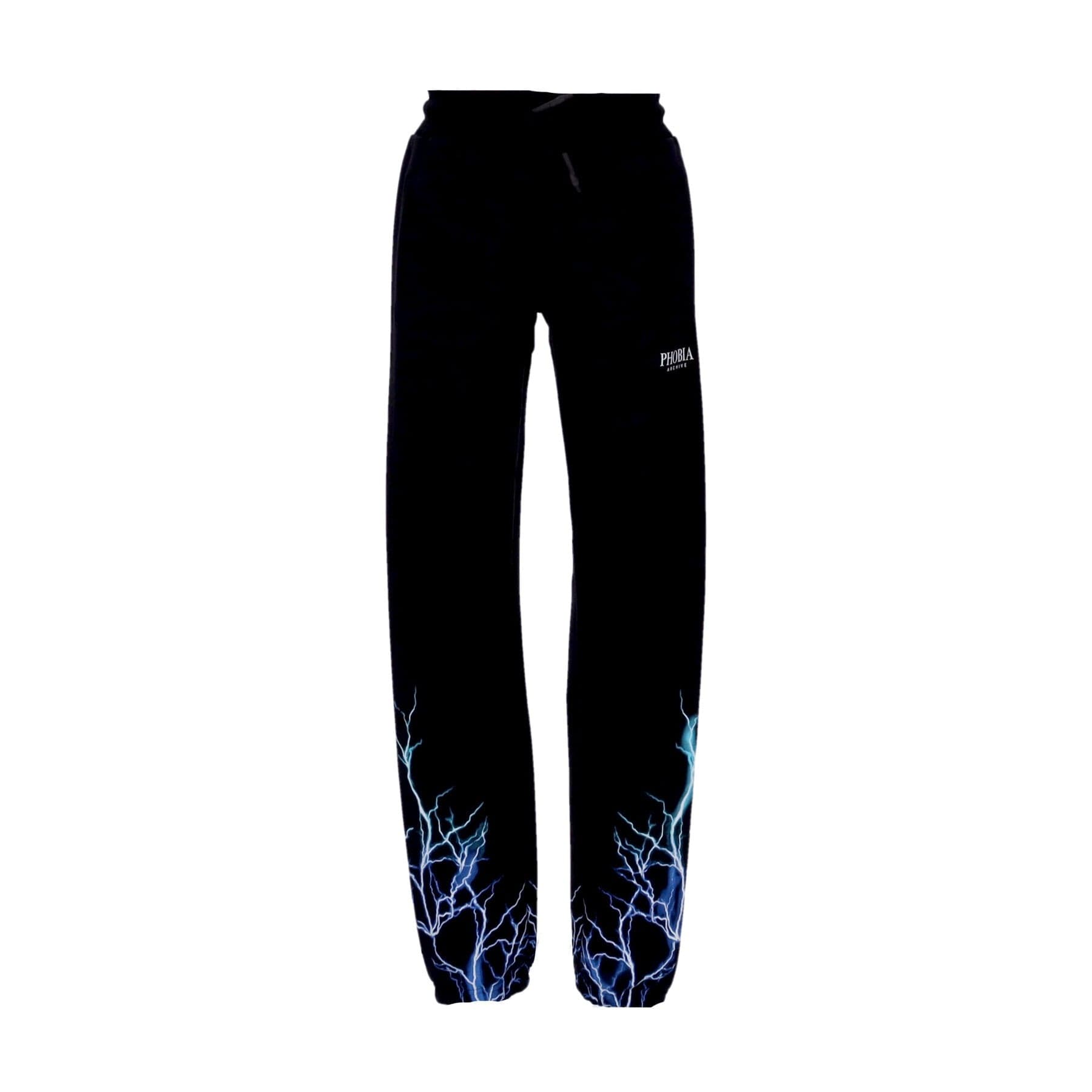 PHOBIA Pantalone Tuta Leggero Uomo Lightning Pants Black/blue/lightblue - 4