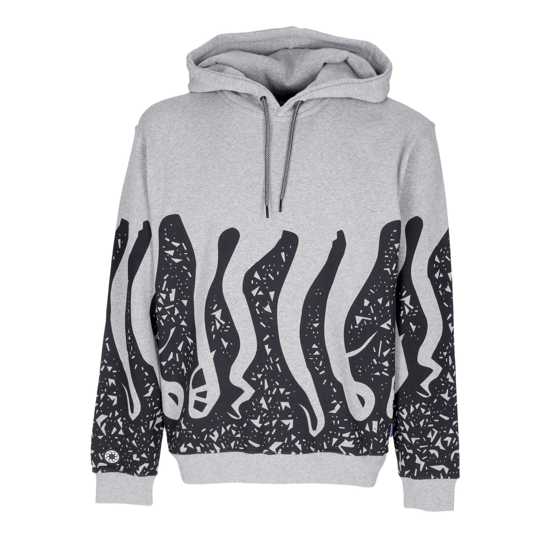 OCTOPUS Felpa Cappuccio Uomo Stamp Hoodie Light Grey - 3