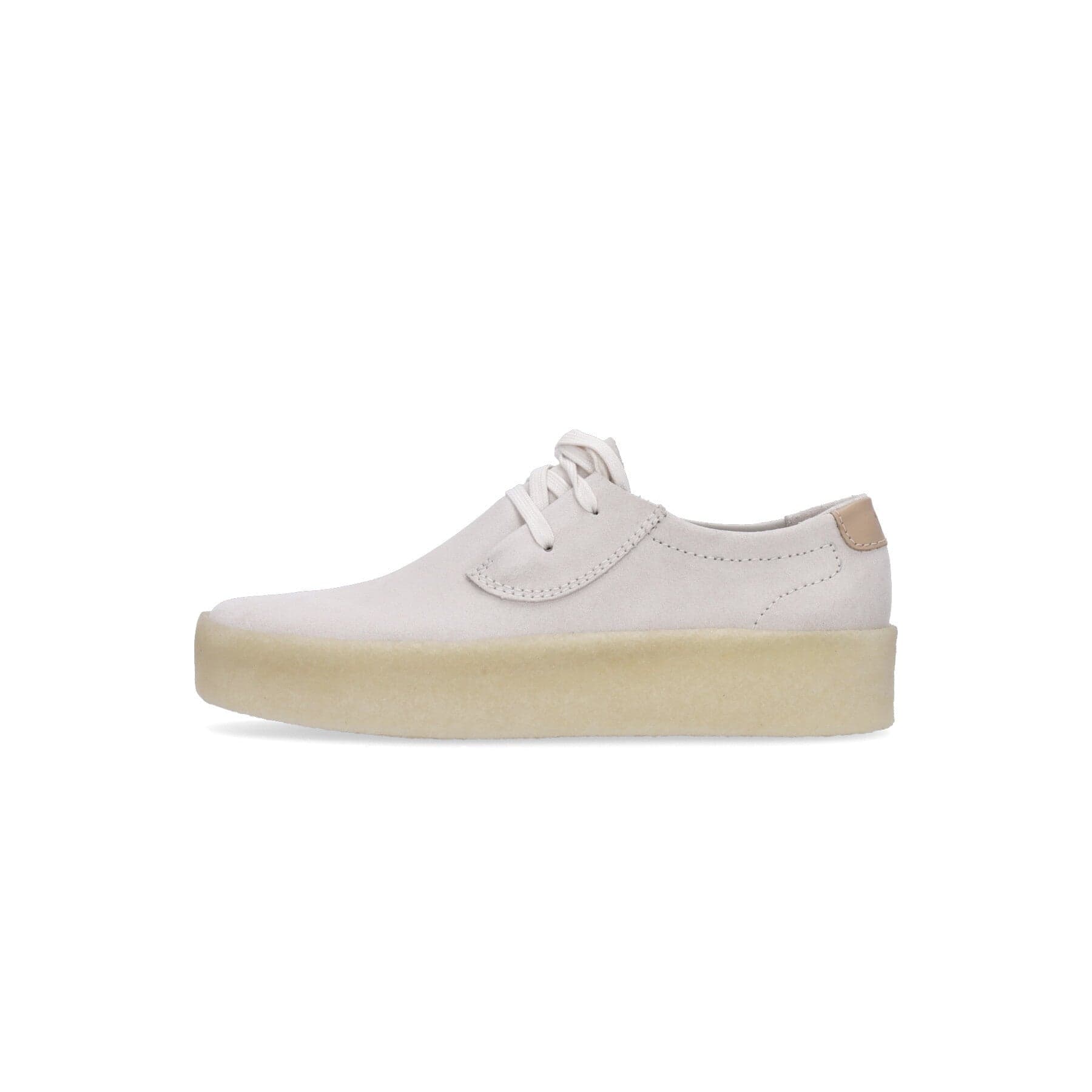 CLARKS Scarpa Lifestyle Uomo Ashcott Cup Off White Suede - 8