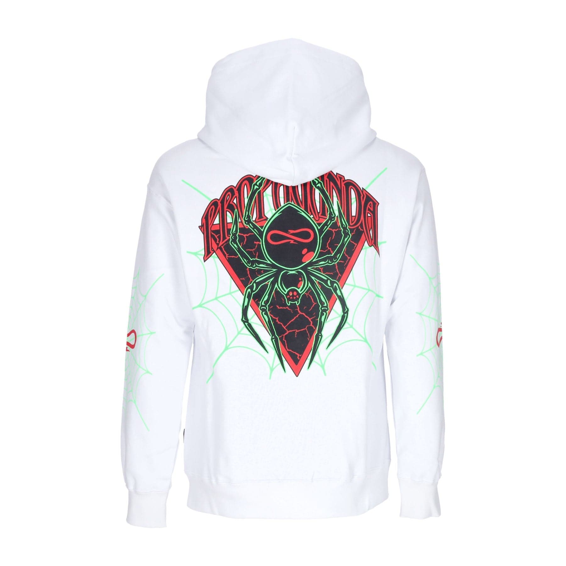 PROPAGANDA Felpa Cappuccio Uomo Triangle Web Hoodie White – XL – giacca