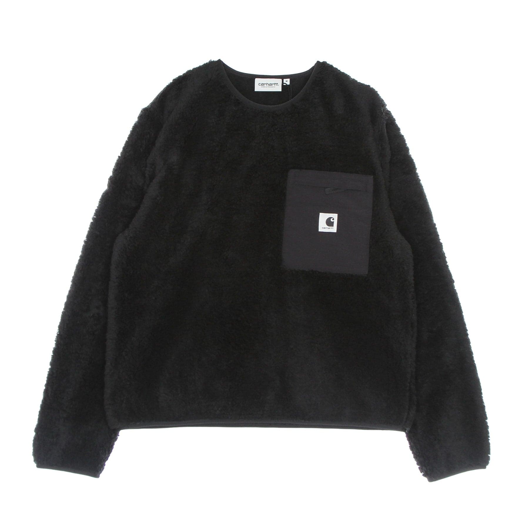 CARHARTT WIP Felpa Girocollo Donna W Jackson Sweat Black/black - 4