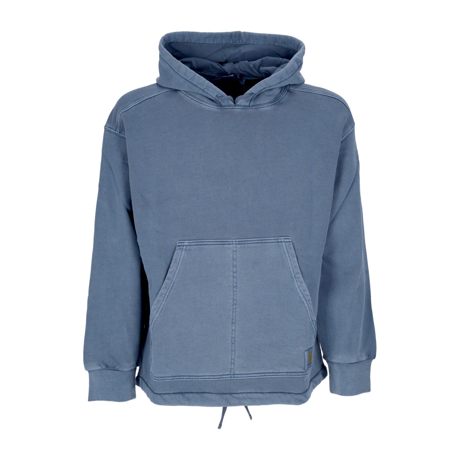 CARHARTT WIP Felpa Leggera Cappuccio Uomo Hooded Arling Sweatshirt Storm Blue Garment Dyed - 3