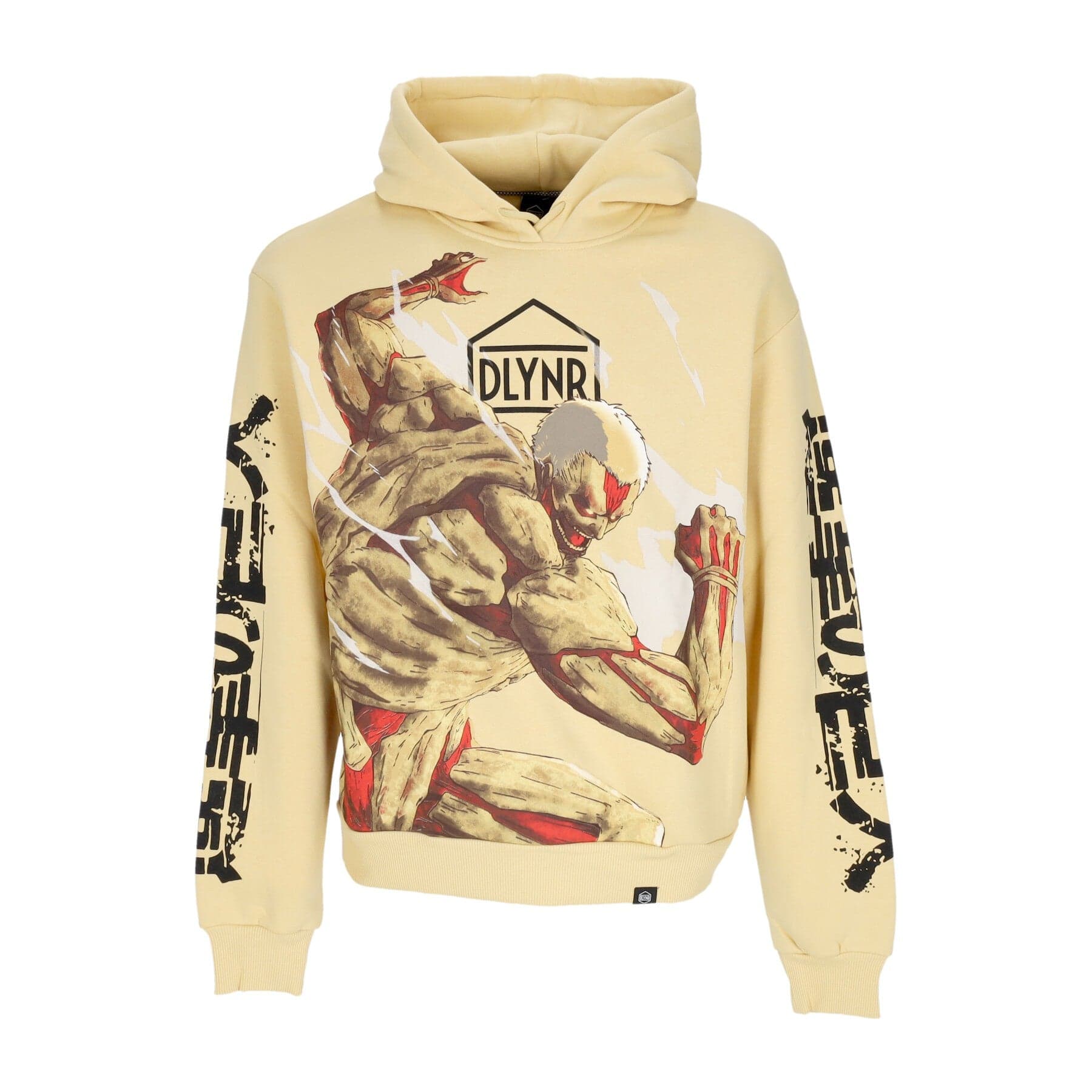 DOLLY NOIRE Felpa Cappuccio Uomo Armored Titan Hoodie X Attack On Titan Beige - 3