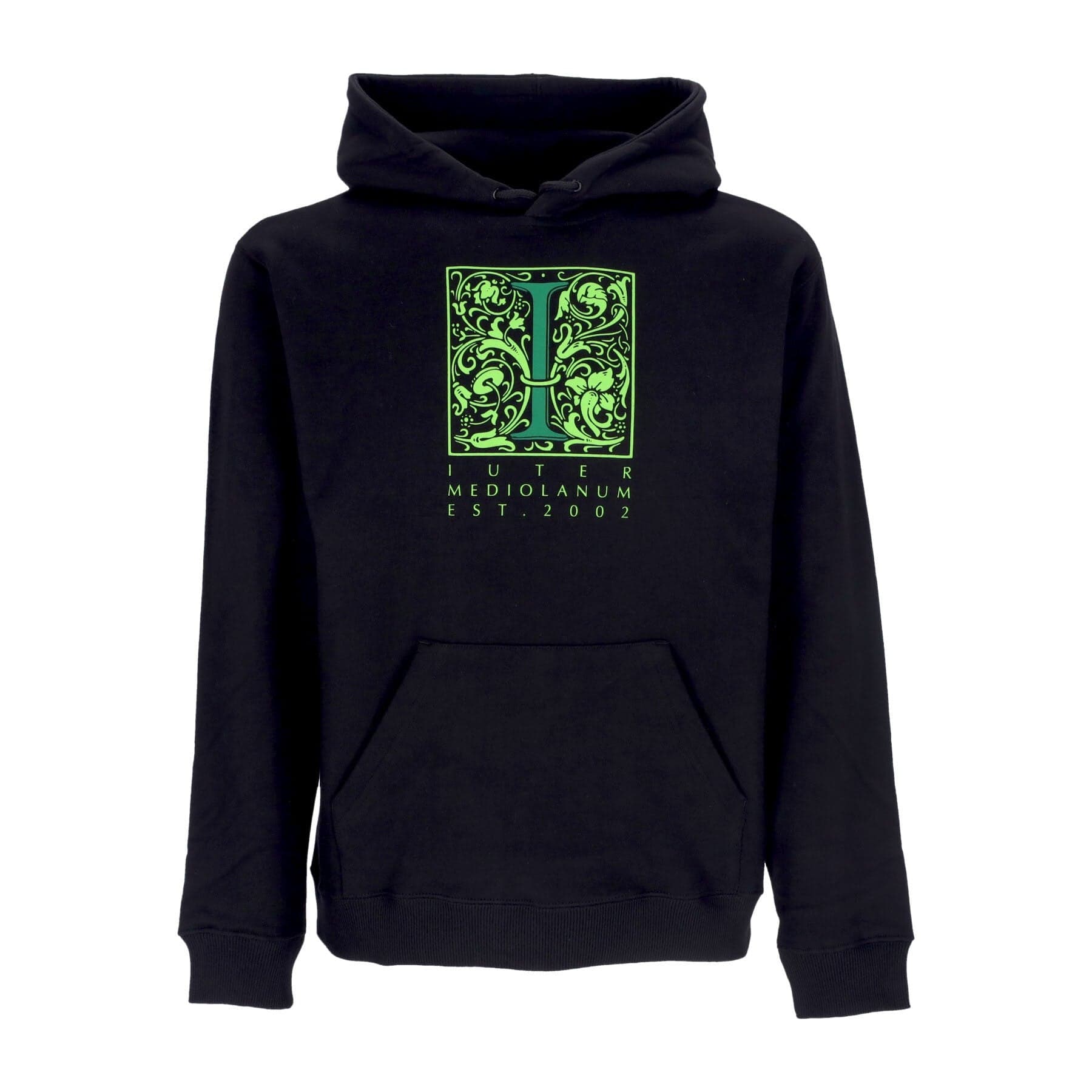 IUTER Felpa Leggera Cappuccio Uomo Mediolanum Hoodie Black - 3