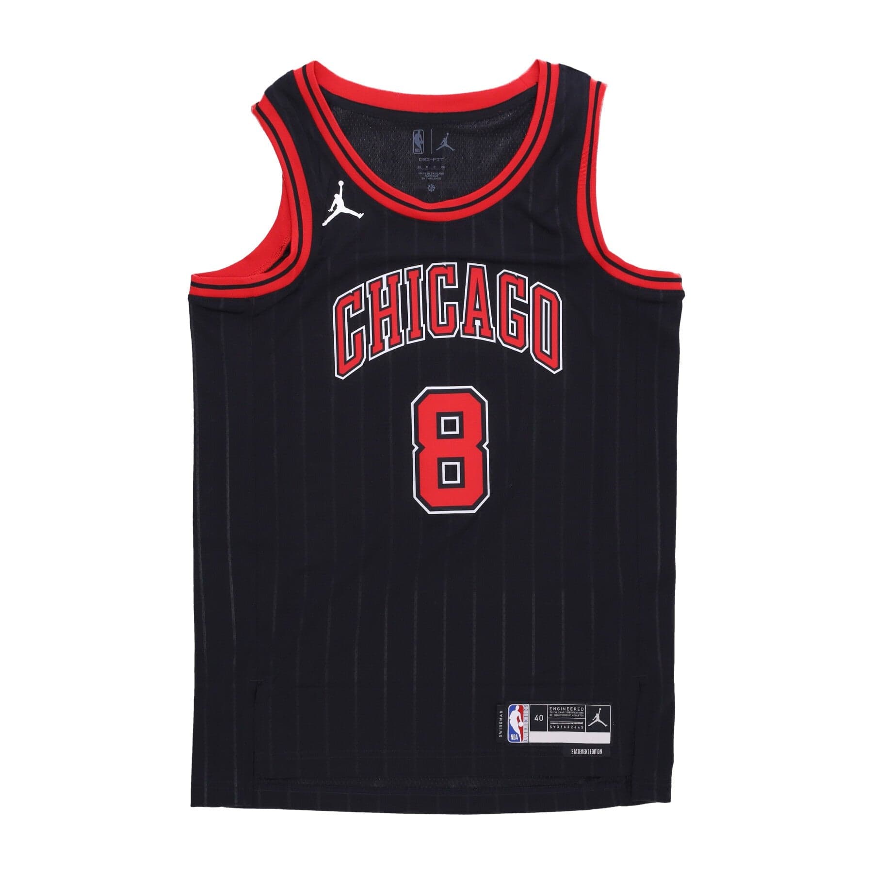 JORDAN NBA Canotta Basket Uomo Nba Statement Edition 22 Dri-fit Swingman Jersey No 8 Zach Lavine Chibul Black - 3
