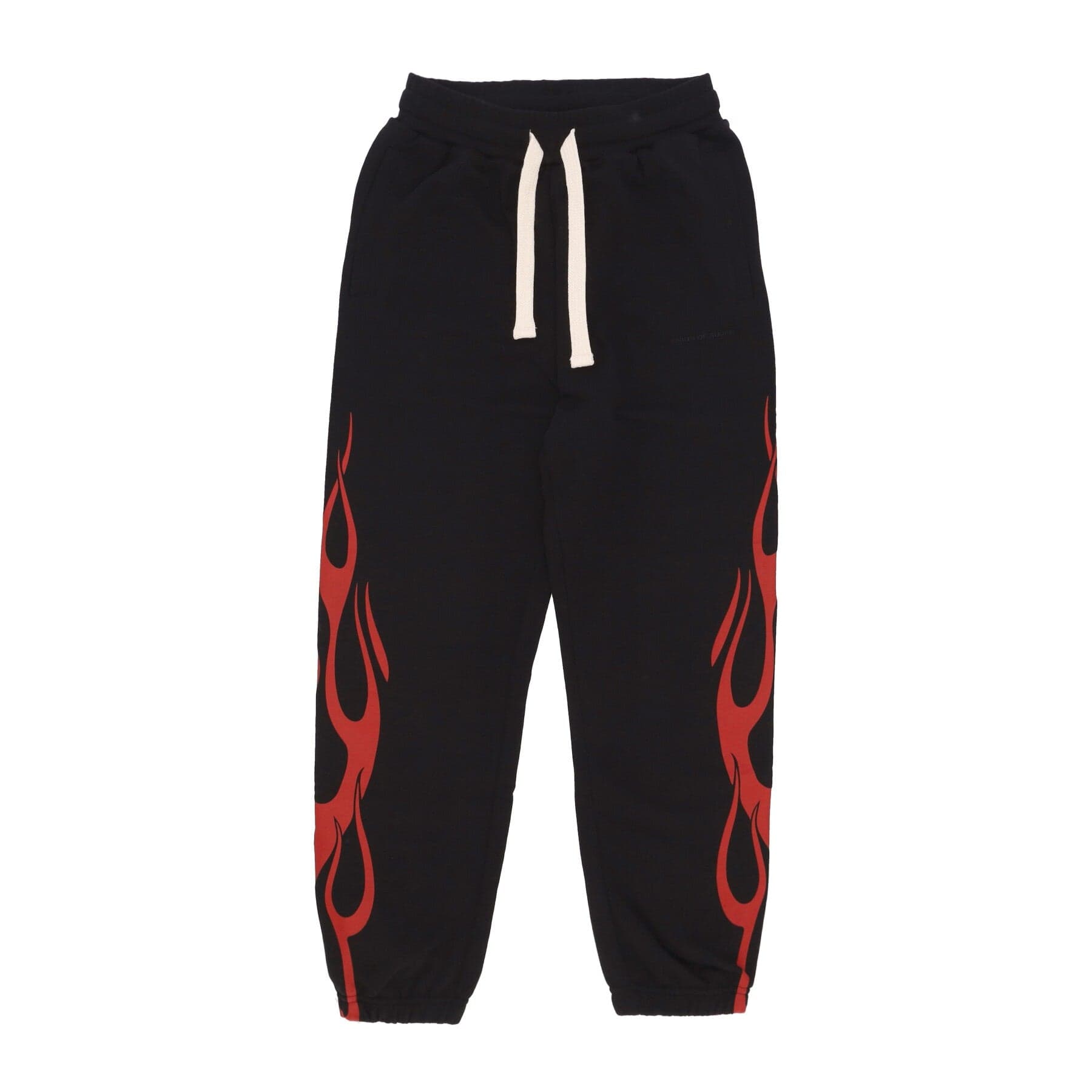 VISION OF SUPER Pantalone Tuta Leggero Uomo Flames Pants Black/red - 3