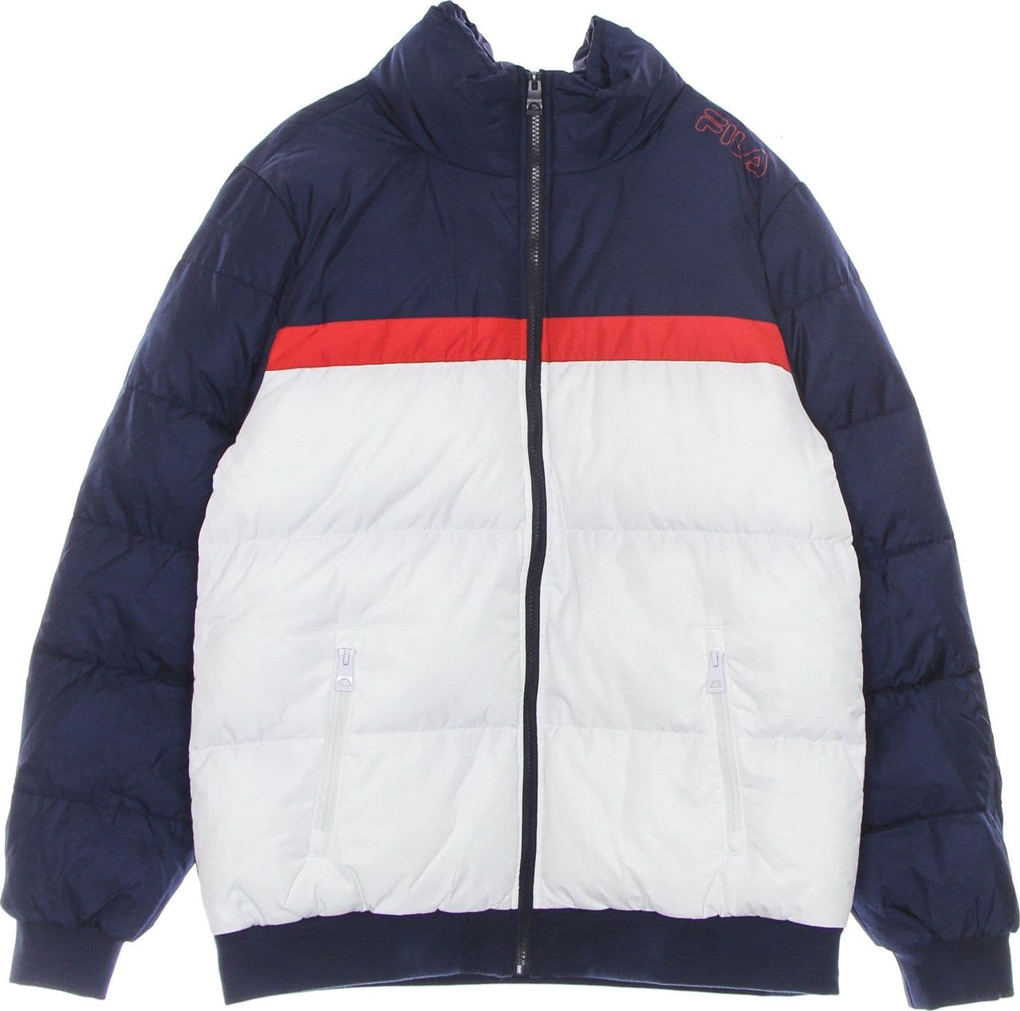 FILA Piumino Uomo Oliver Puff Jacket Bright White/black Iris/true Red – XL – giacca