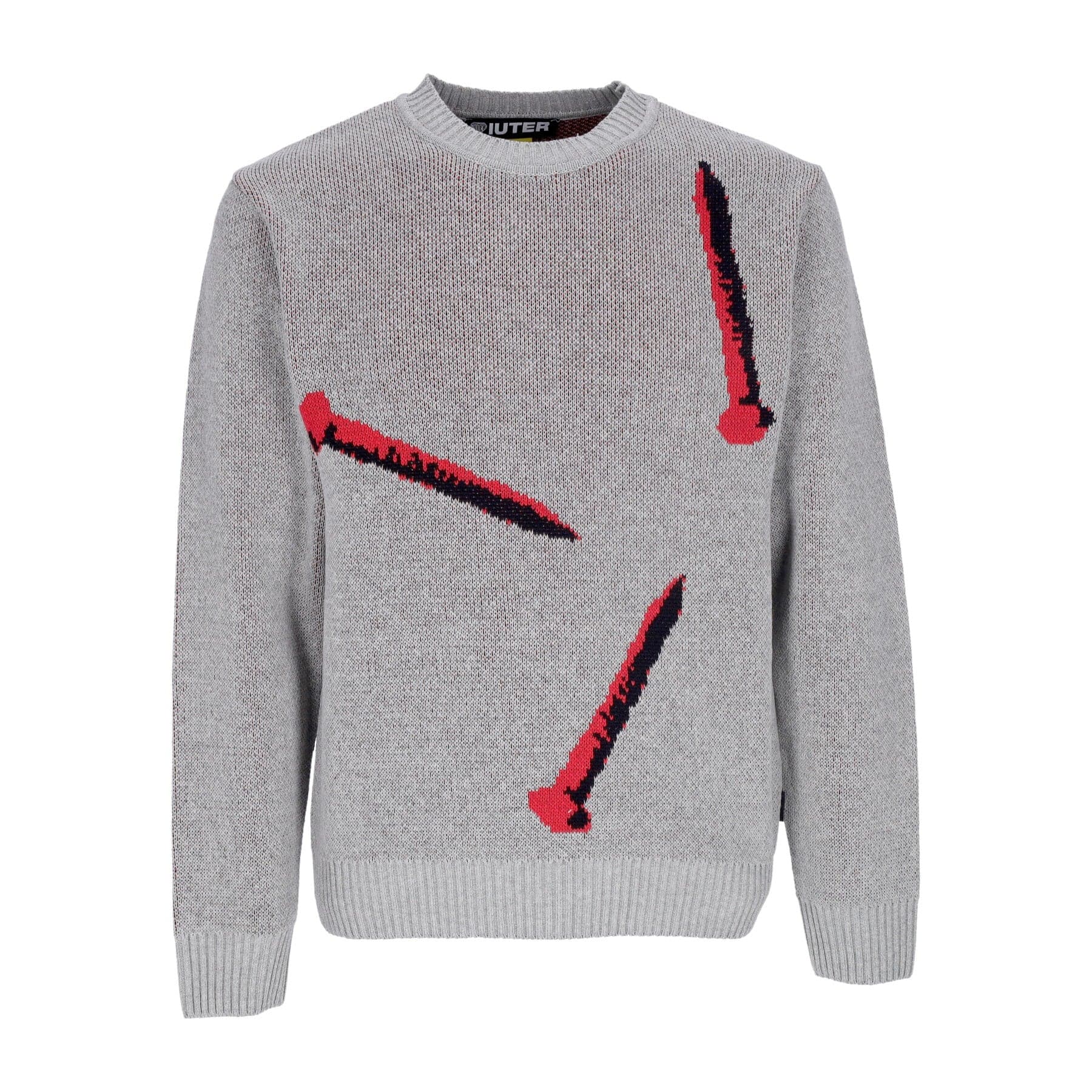 IUTER Maglione Uomo Nails Jumper Grey - 3
