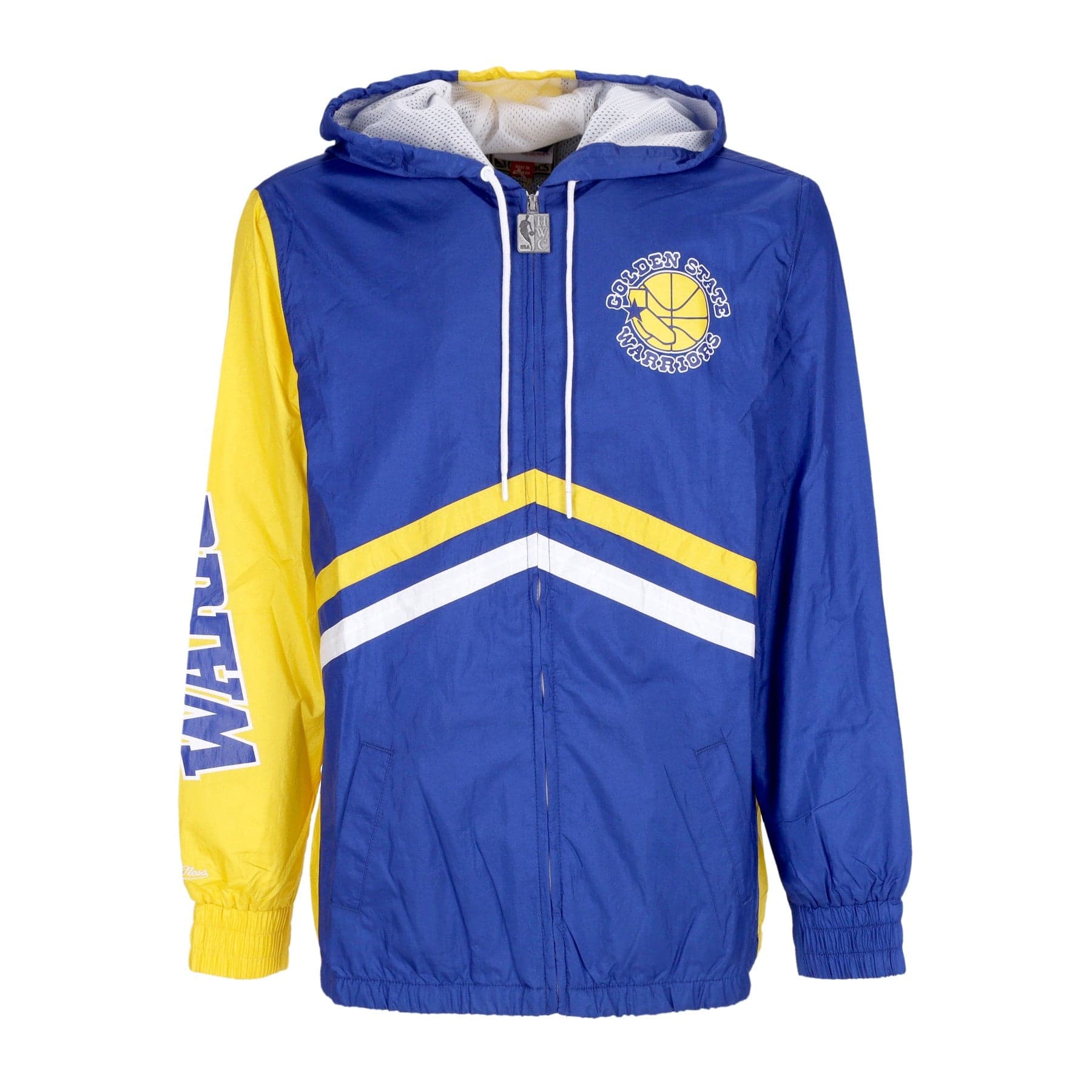 MITCHELL & NESS Giacca a Vento Uomo Nba Undeniable Full Zip Windbreaker Hardwood Classics Golwar Royal