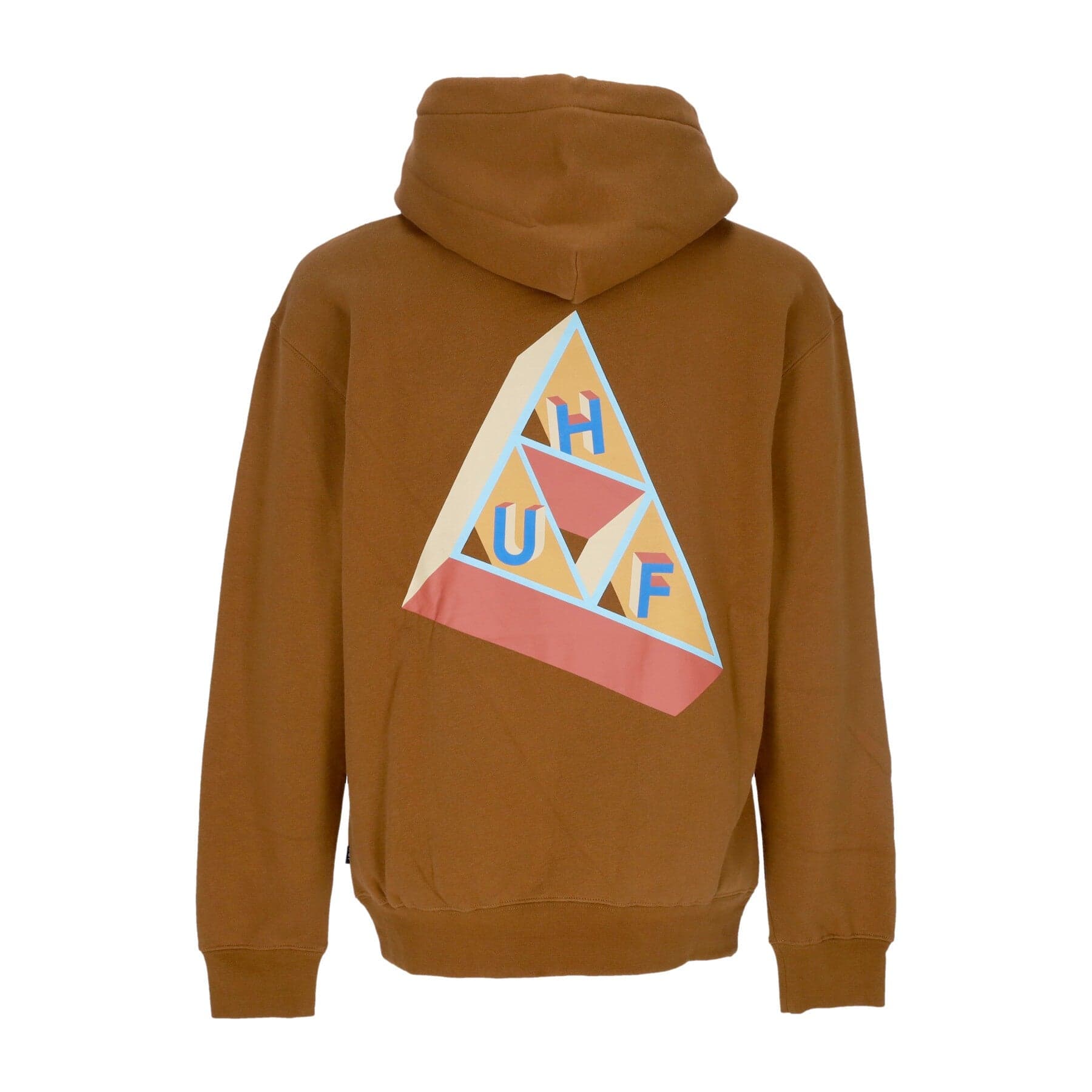 HUF Felpa Cappuccio Uomo Based Triple Triangle Po Hoodie Rubber – giacca