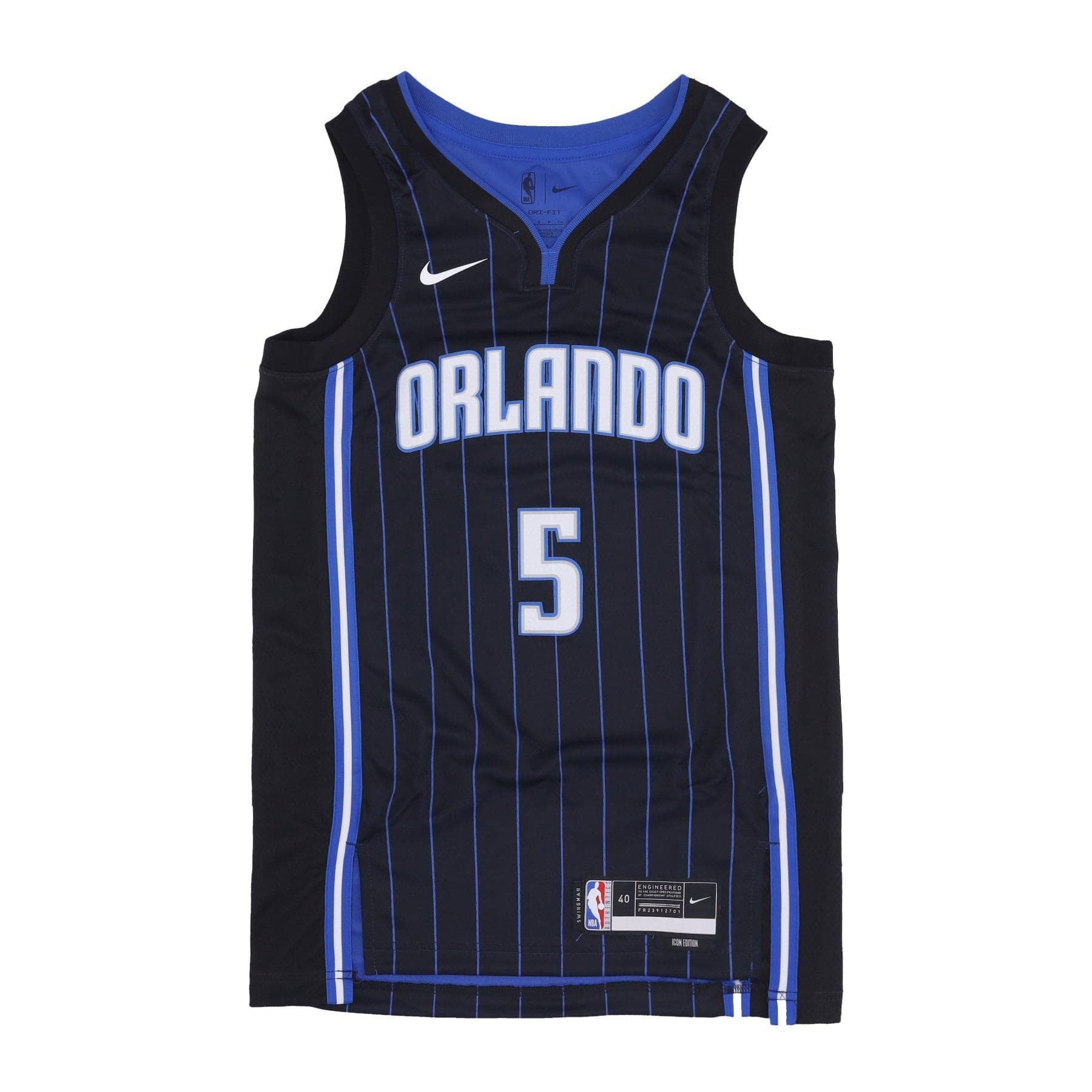 NIKE NBA Canotta Basket Uomo Nba Icon Edition Dri-fit Swingman Jersey No 5 Paolo Banchero Orlmag Black - 3