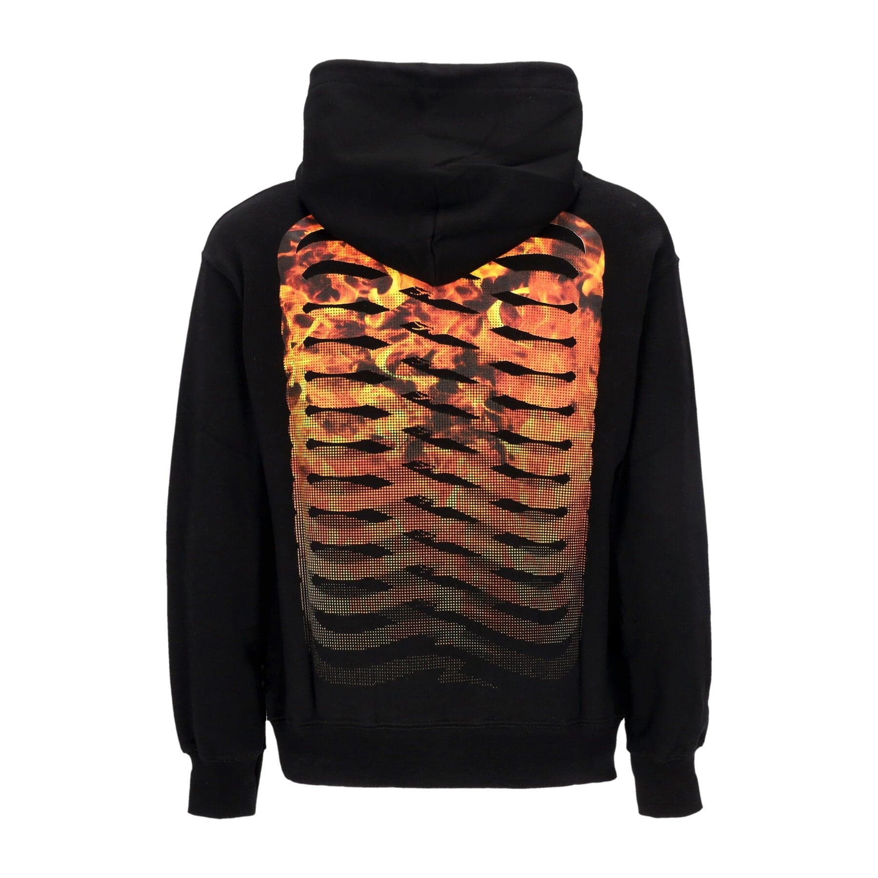 PROPAGANDA Felpa Leggera Cappuccio Uomo Ribs Hell Hoodie Black
