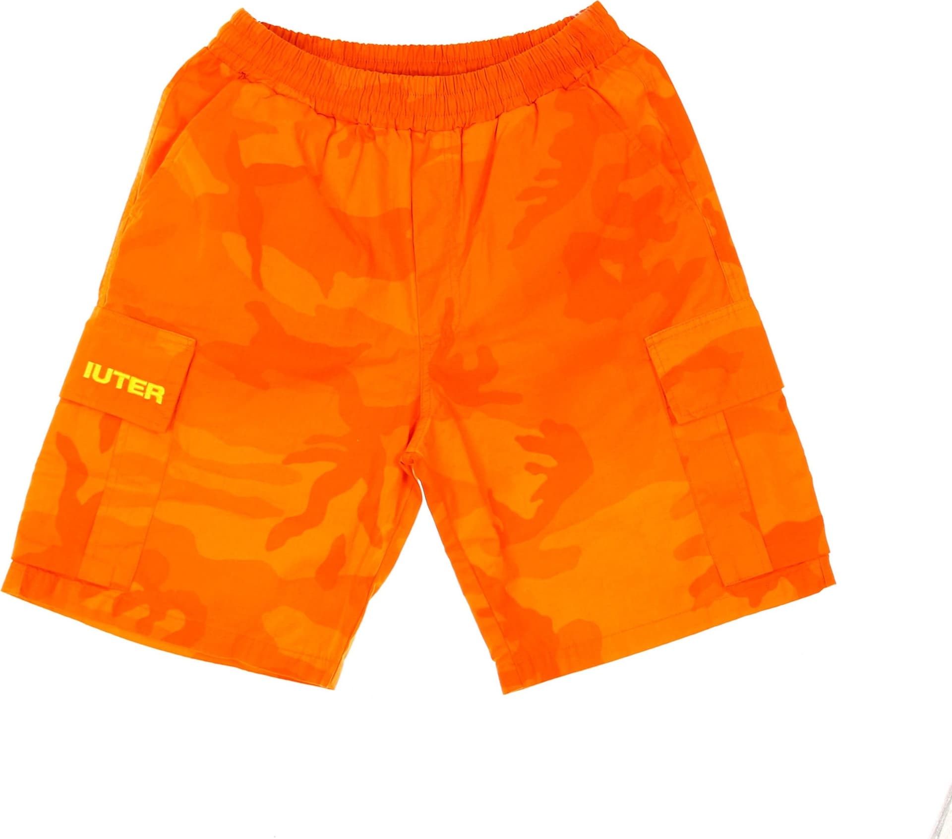IUTER Pantalone Corto Uomo Cargo Camo Short Orange – arancione