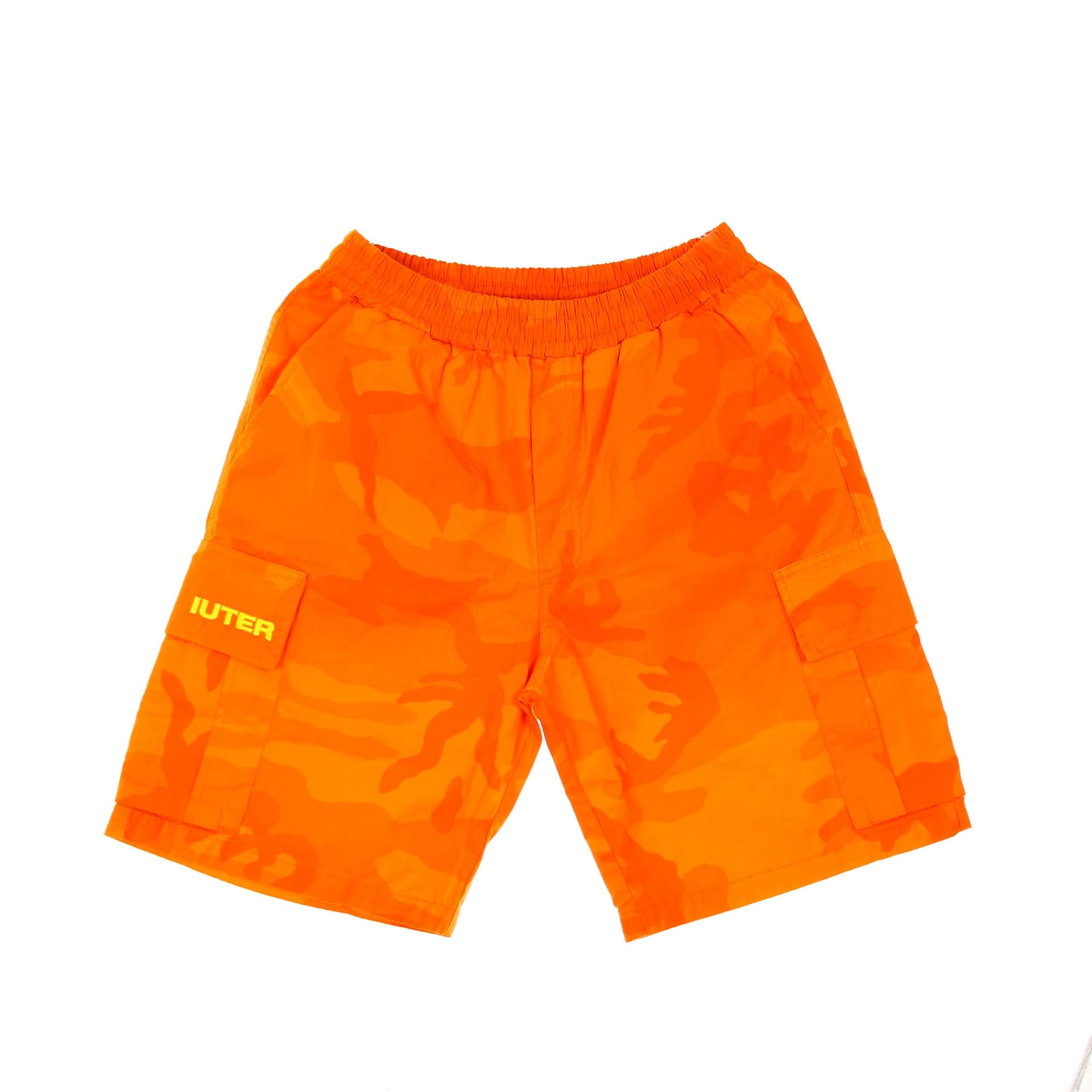 IUTER Pantalone Corto Uomo Cargo Camo Short Orange - 4
