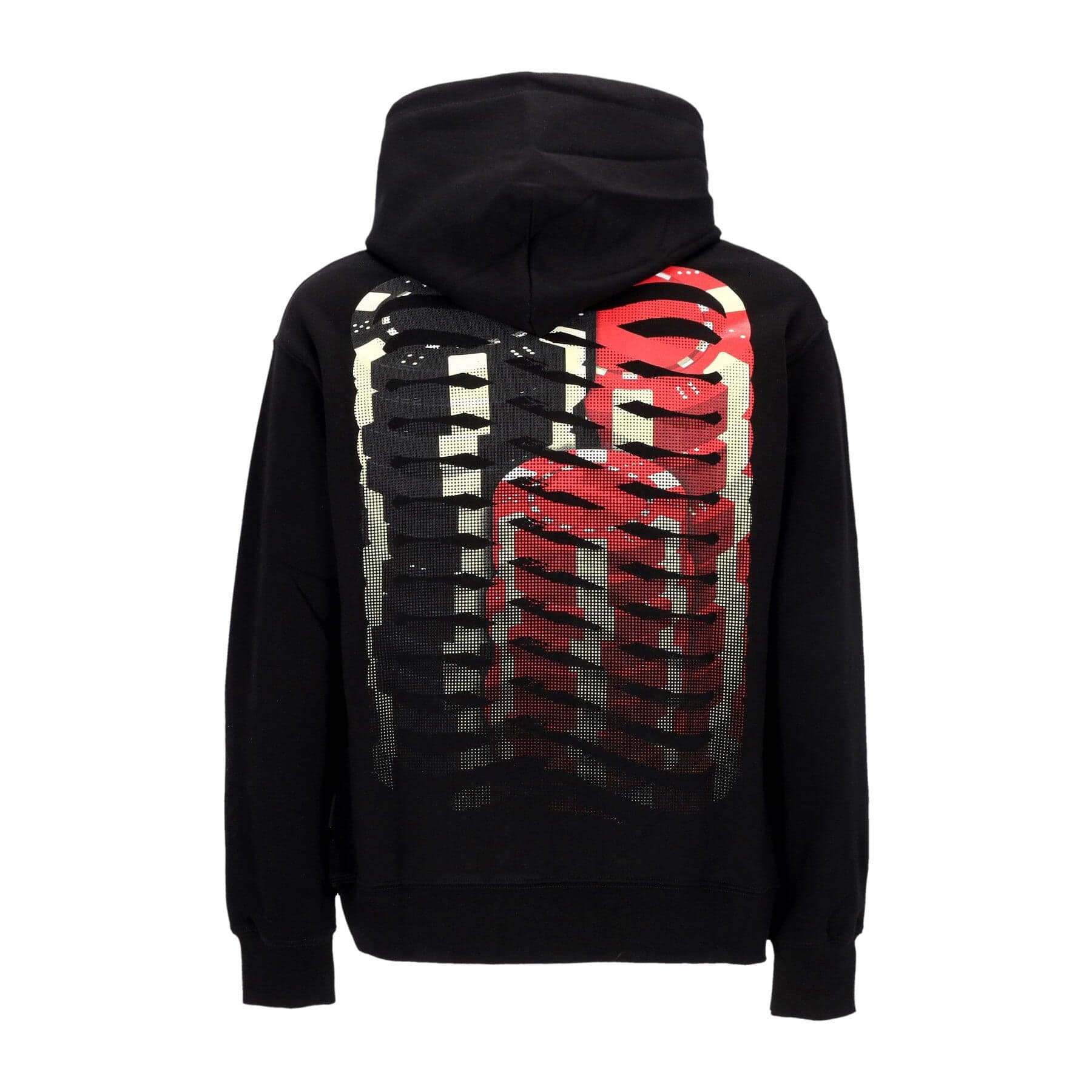 PROPAGANDA Felpa Leggera Cappuccio Uomo Ribs Blind Hoodie Black - 3