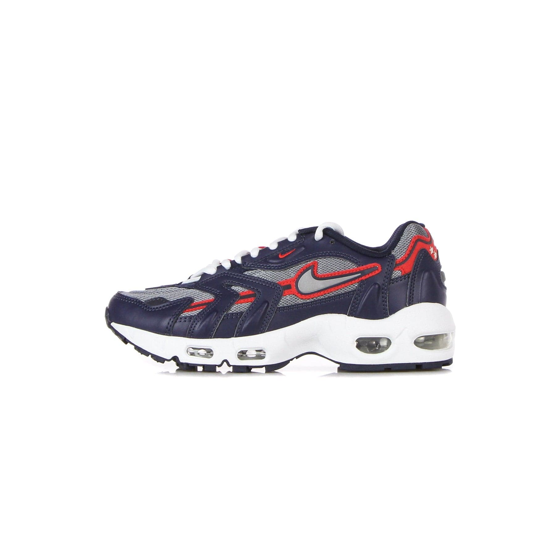 Nike Scarpa Bassa Uomo Air Max 96 Ii Midnight Navy/metallic Silver/cool Grey - 13