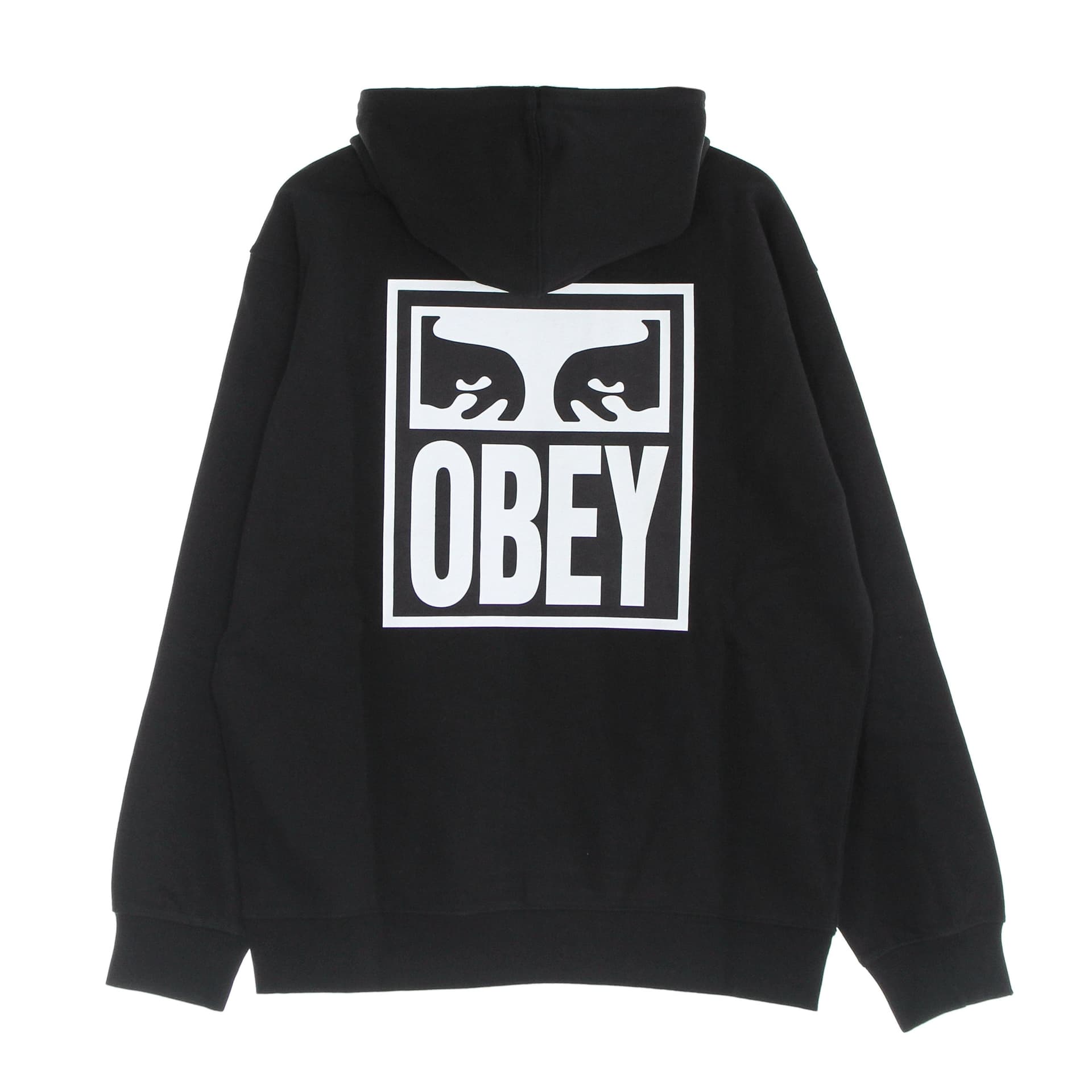 OBEY Felpa Leggera Cappuccio Uomo Eyes Icon 2 Premium French Terry Hooded Po Black - 4