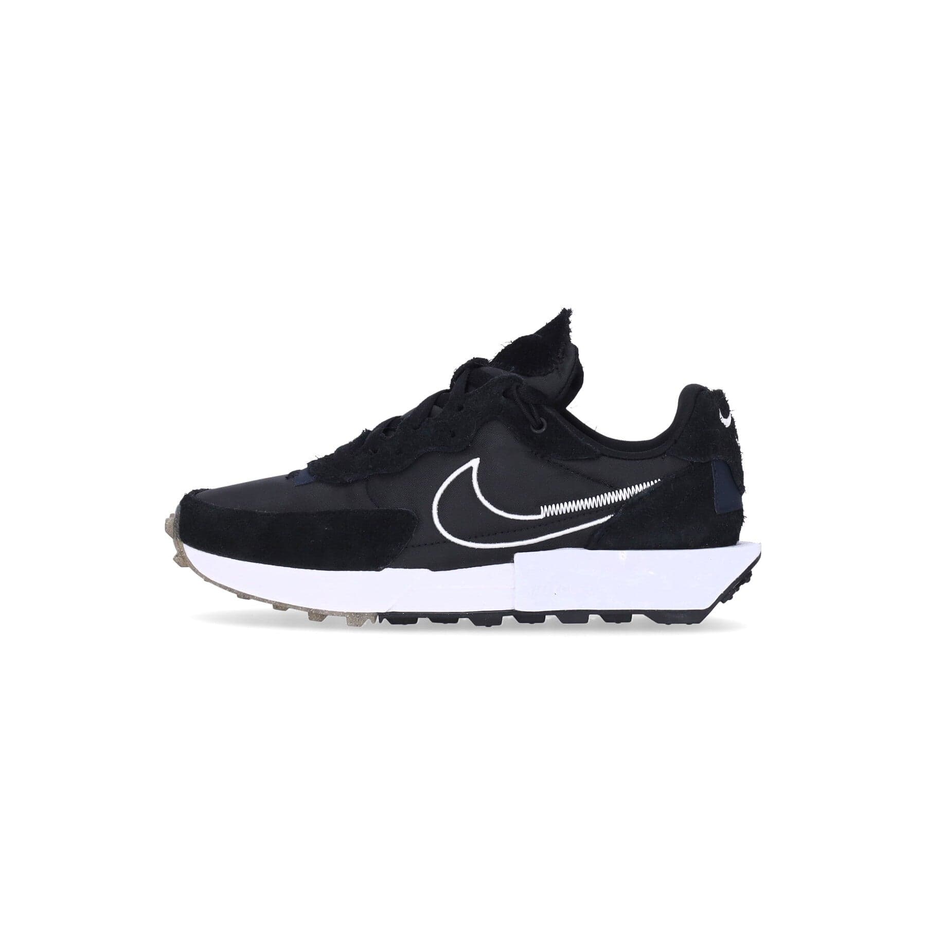 Nike Scarpa Bassa Donna W Fontanka Waffle Black/white/dark Obsidian - 10