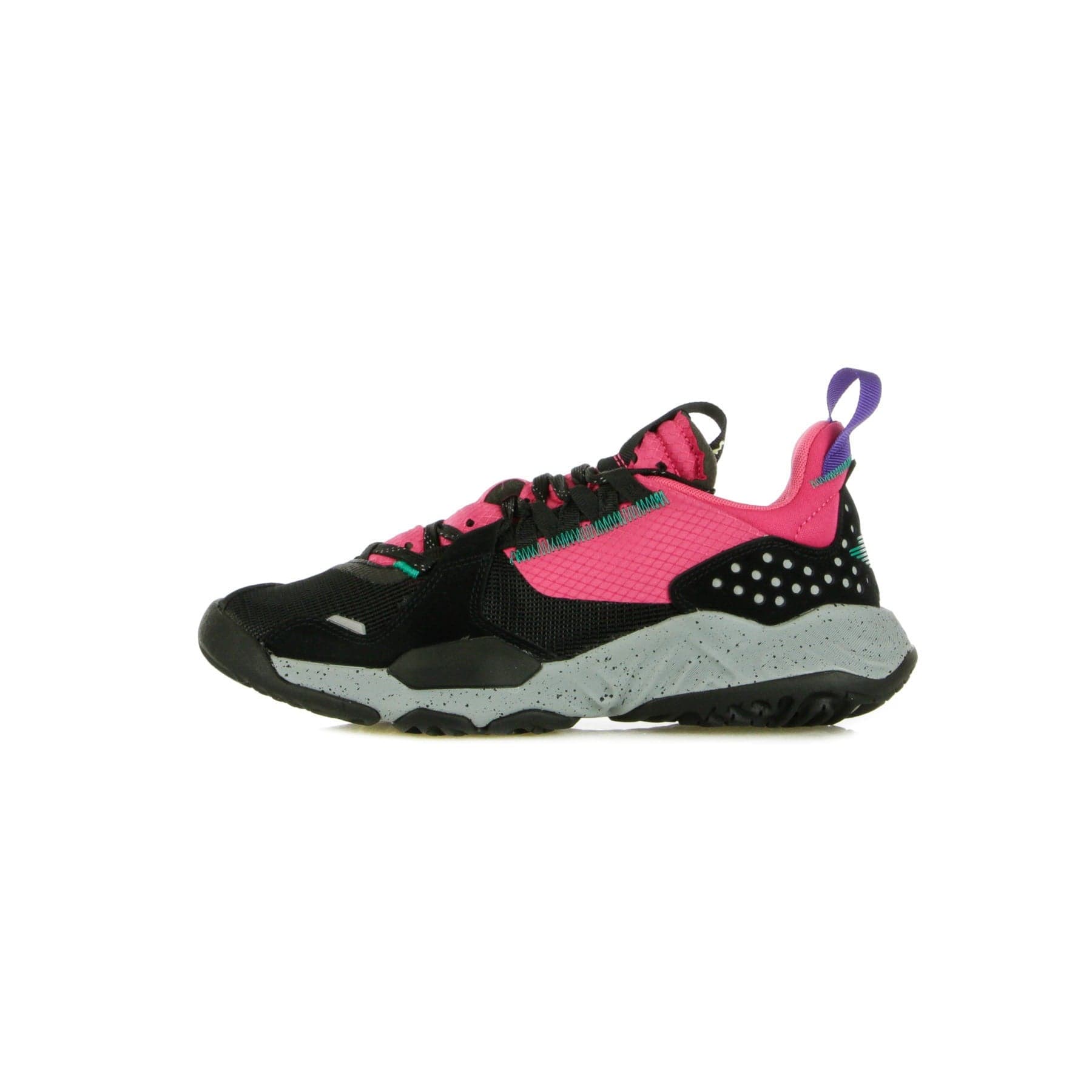 JORDAN Scarpa Alta Uomo Jordan Delta Black/neptune Green/court Purple - 15