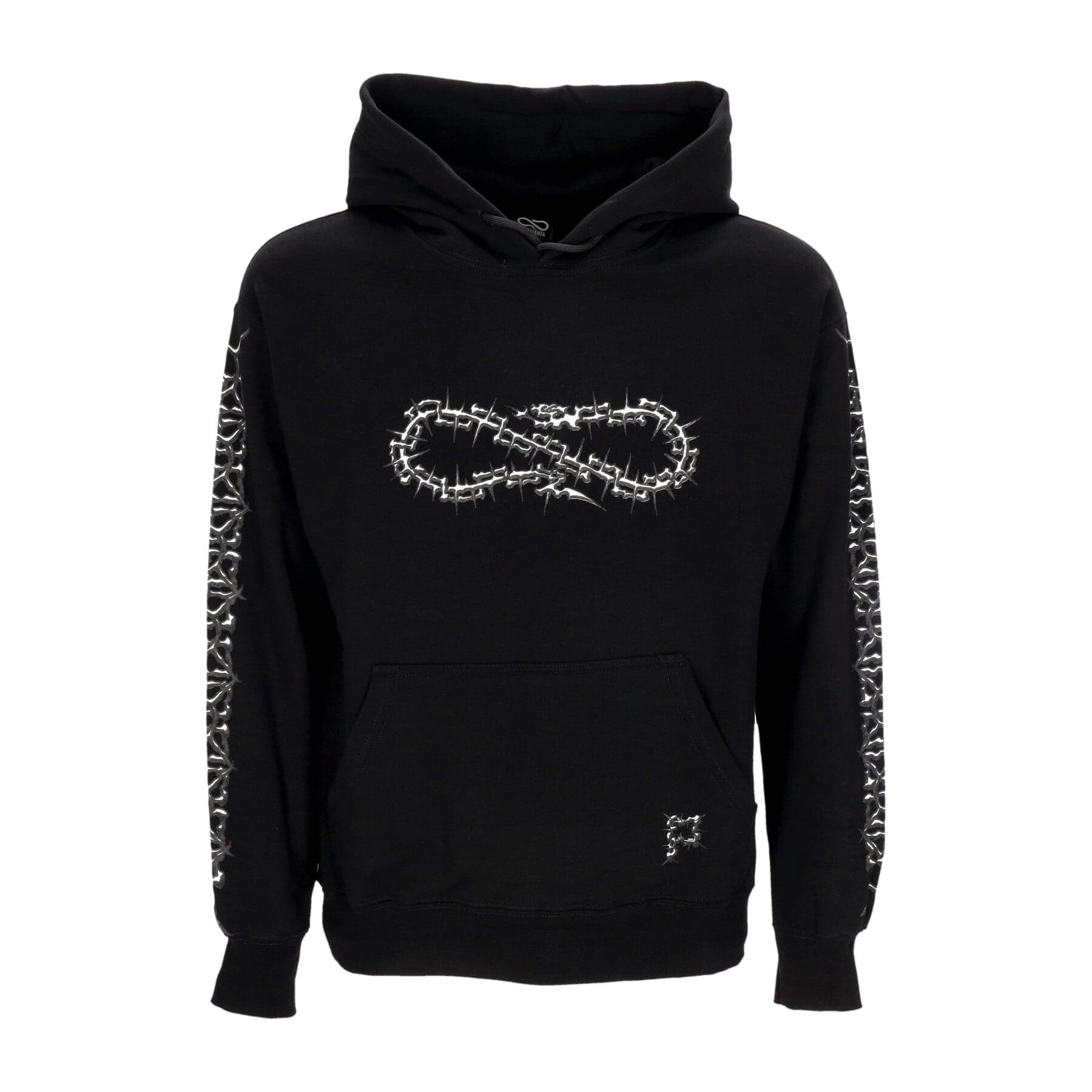 PROPAGANDA Felpa Leggera Cappuccio Uomo Gear Hoodie Black - 3