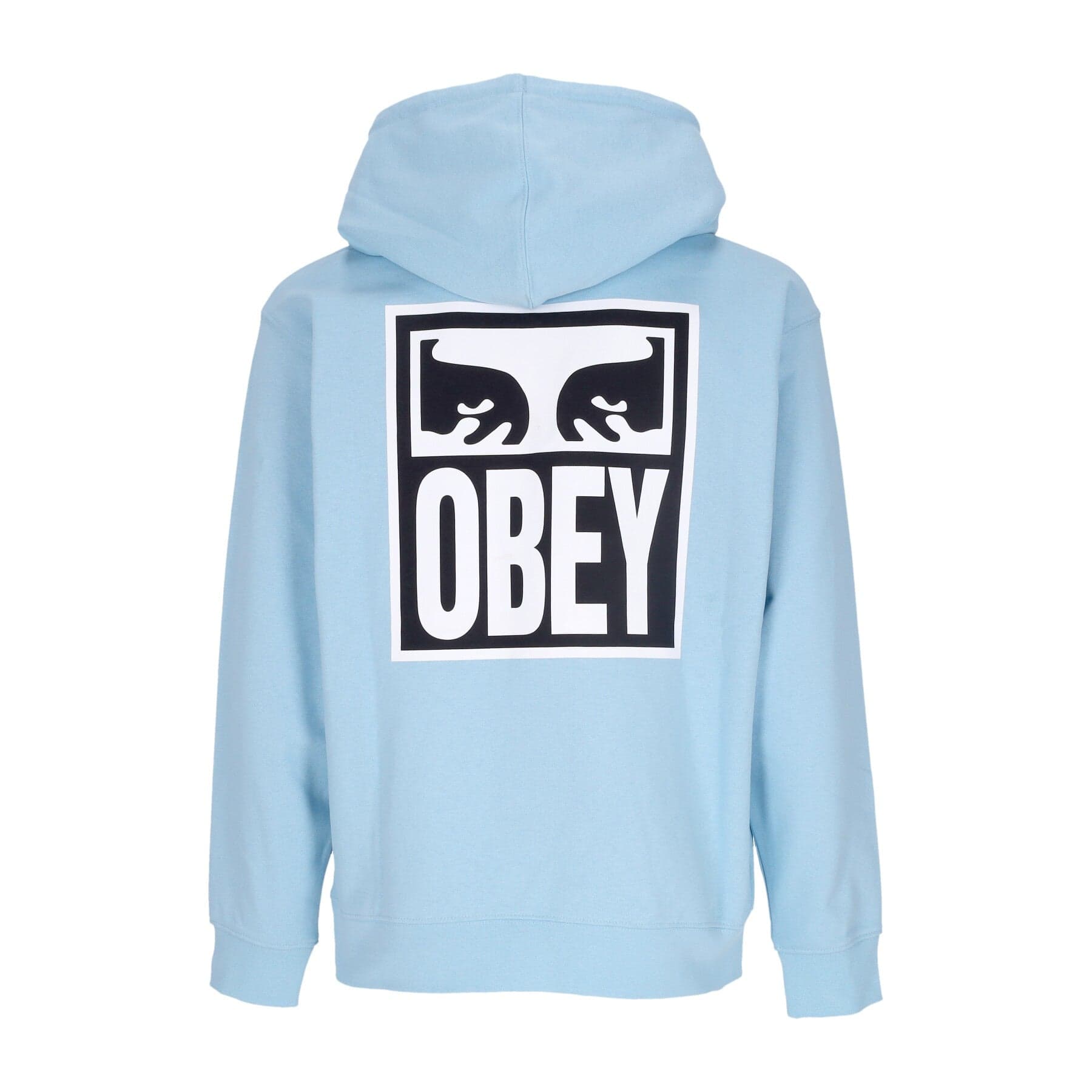OBEY Felpa Leggera Cappuccio Uomo Eyes Icon 2 Premium French Terry Hooded Po Sky Blue - 3