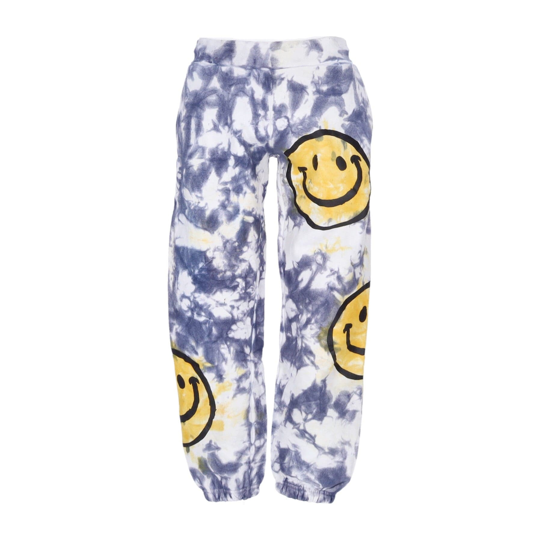 MARKET Pantalone Tuta Felpato Uomo Sun Dye Sweatpants X Smiley Yellow/blue Tie Dye - 5