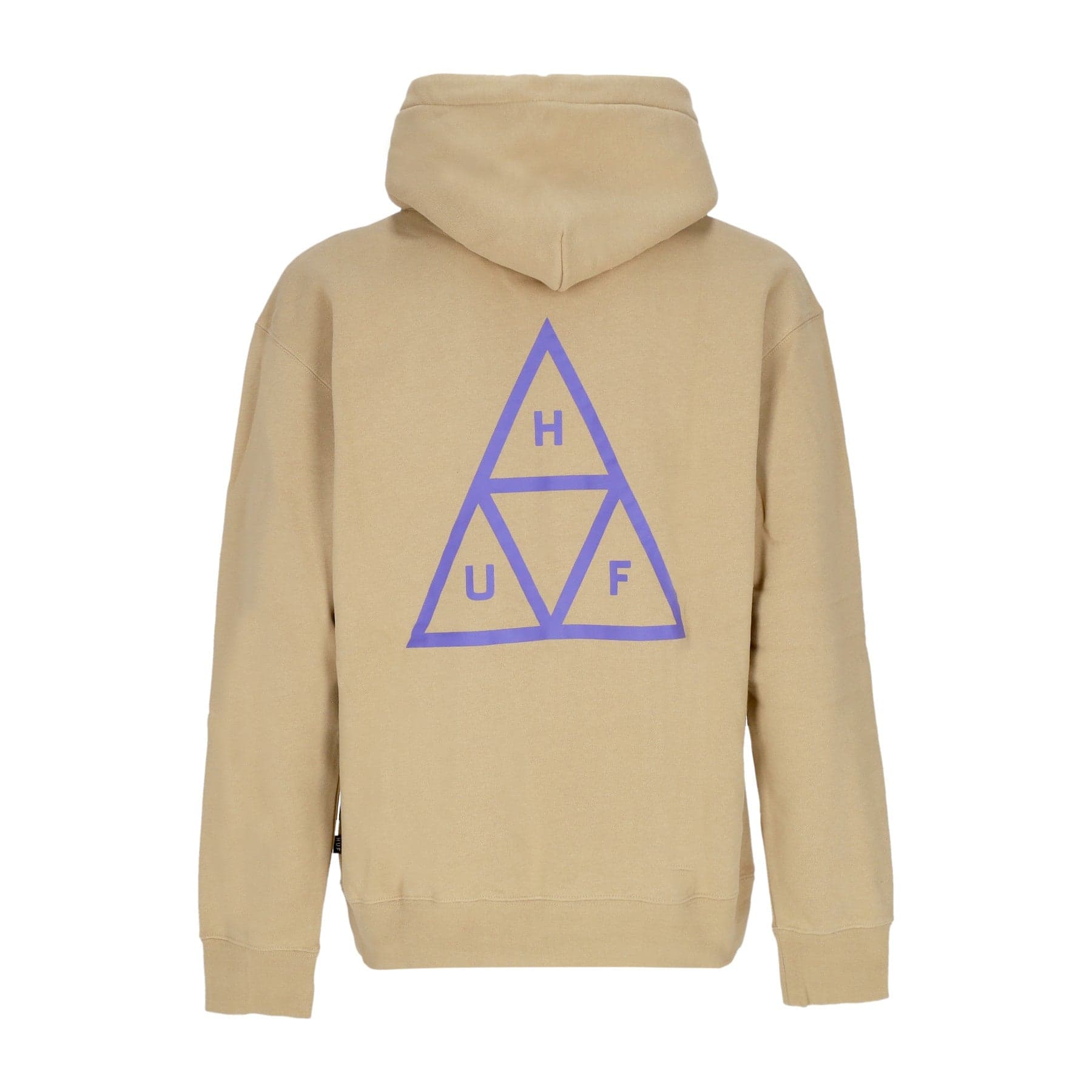 HUF Felpa Cappuccio Uomo Set Triple Triangle Po Hoodie Oatmeal - 21