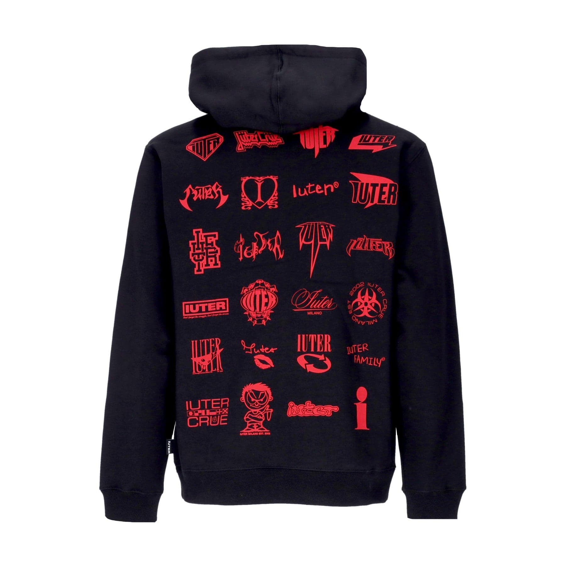 IUTER Felpa Cappuccio Uomo Timeless Hoodie Black - 4
