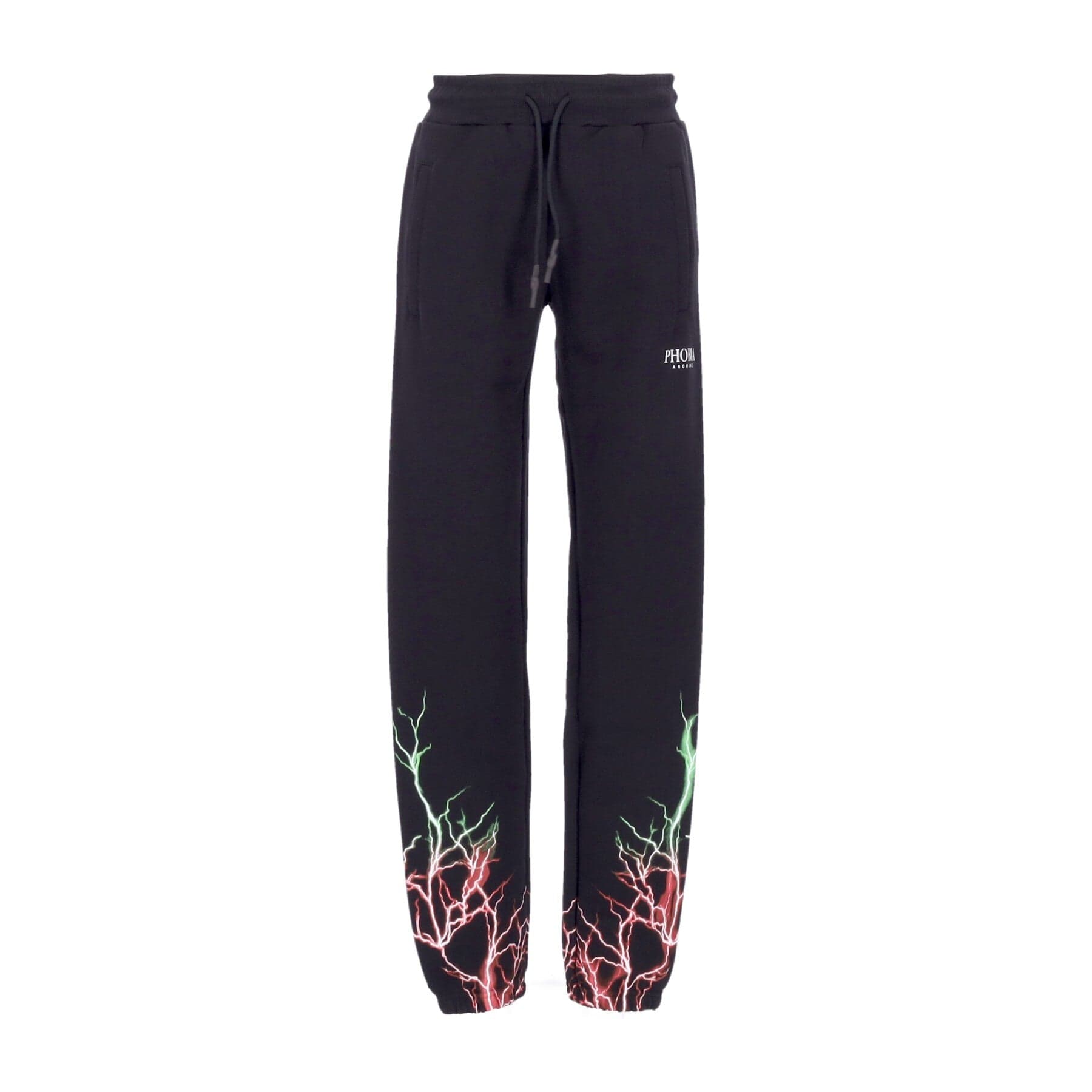 PHOBIA Pantalone Tuta Leggero Uomo Lightning Pants Black/red/green - 7