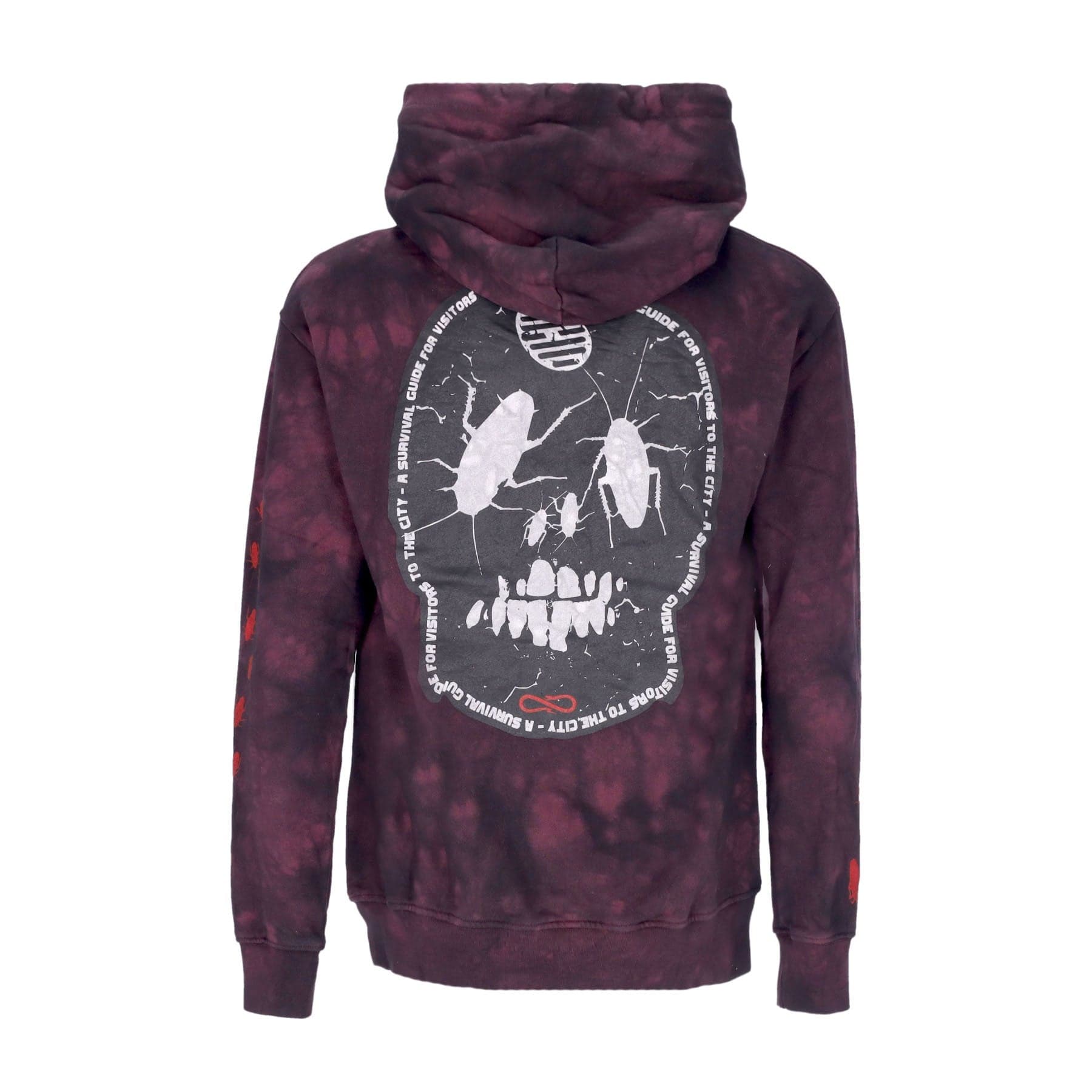 PROPAGANDA Felpa Cappuccio Uomo Rank Hoodie Tie Dye Brown - 3