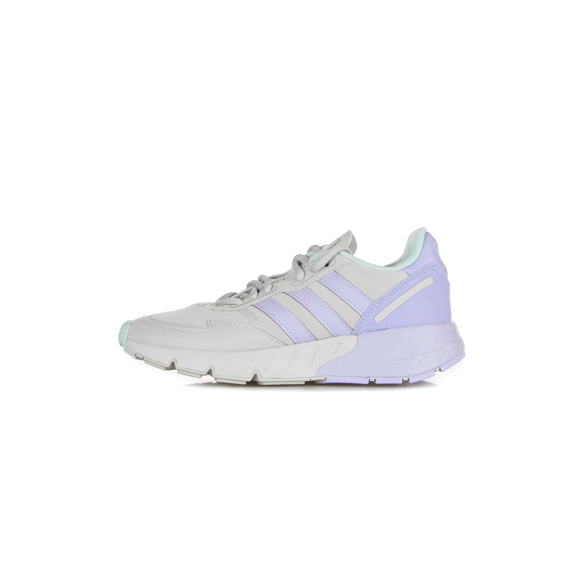 Adidas Scarpa Bassa Donna Zx 1k Boost W Grey One/violet Tone/halo Mint - 14