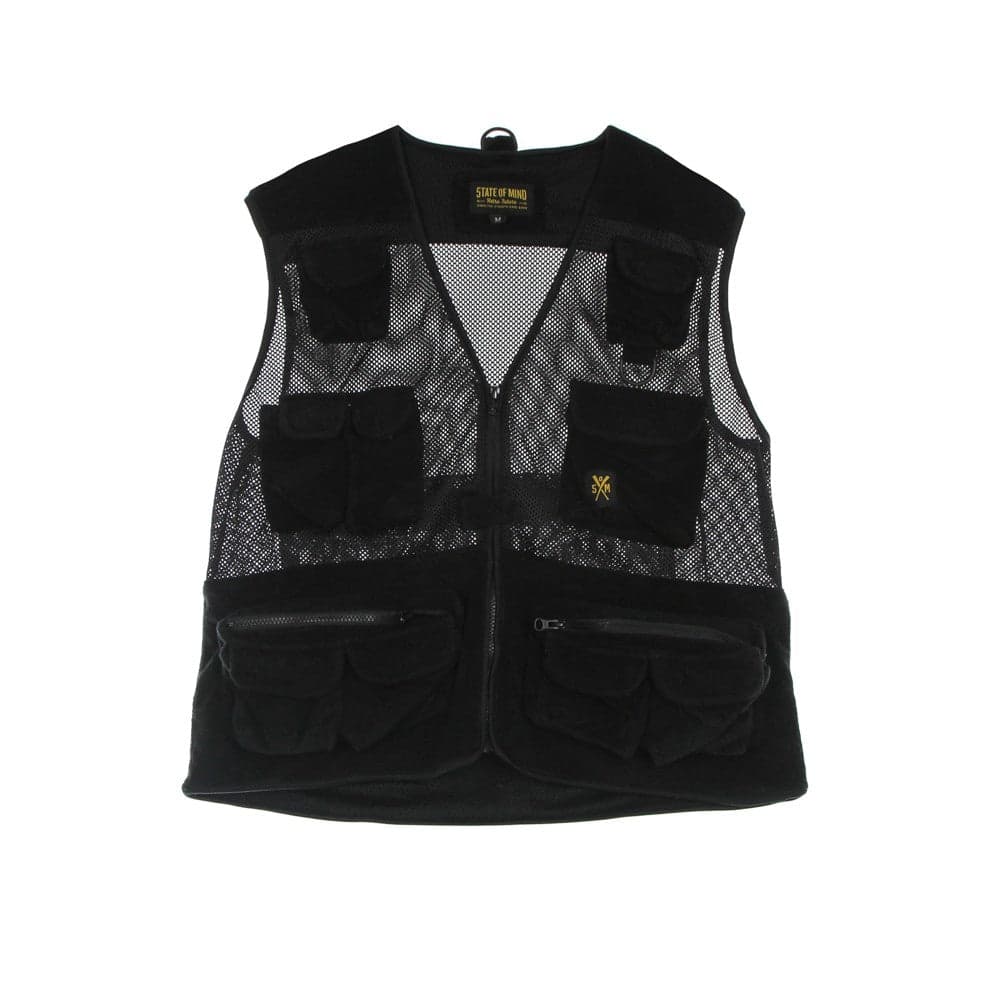 5TATE OF MIND Smanicato Uomo Retrofuture Towel Sleeveless Jacket Black - 7