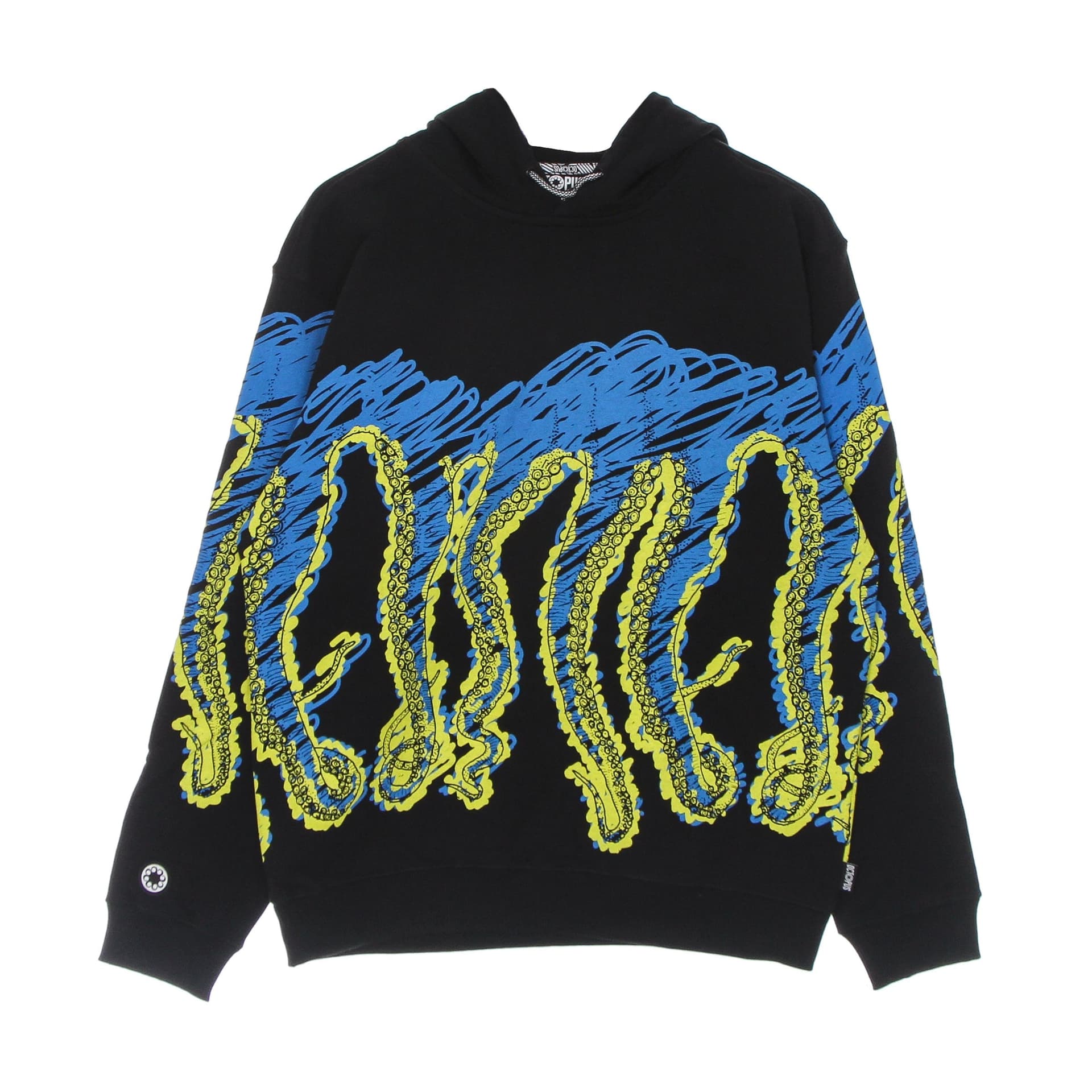 OCTOPUS Felpa Leggera Cappuccio Uomo Draft Hoodie Black - 4