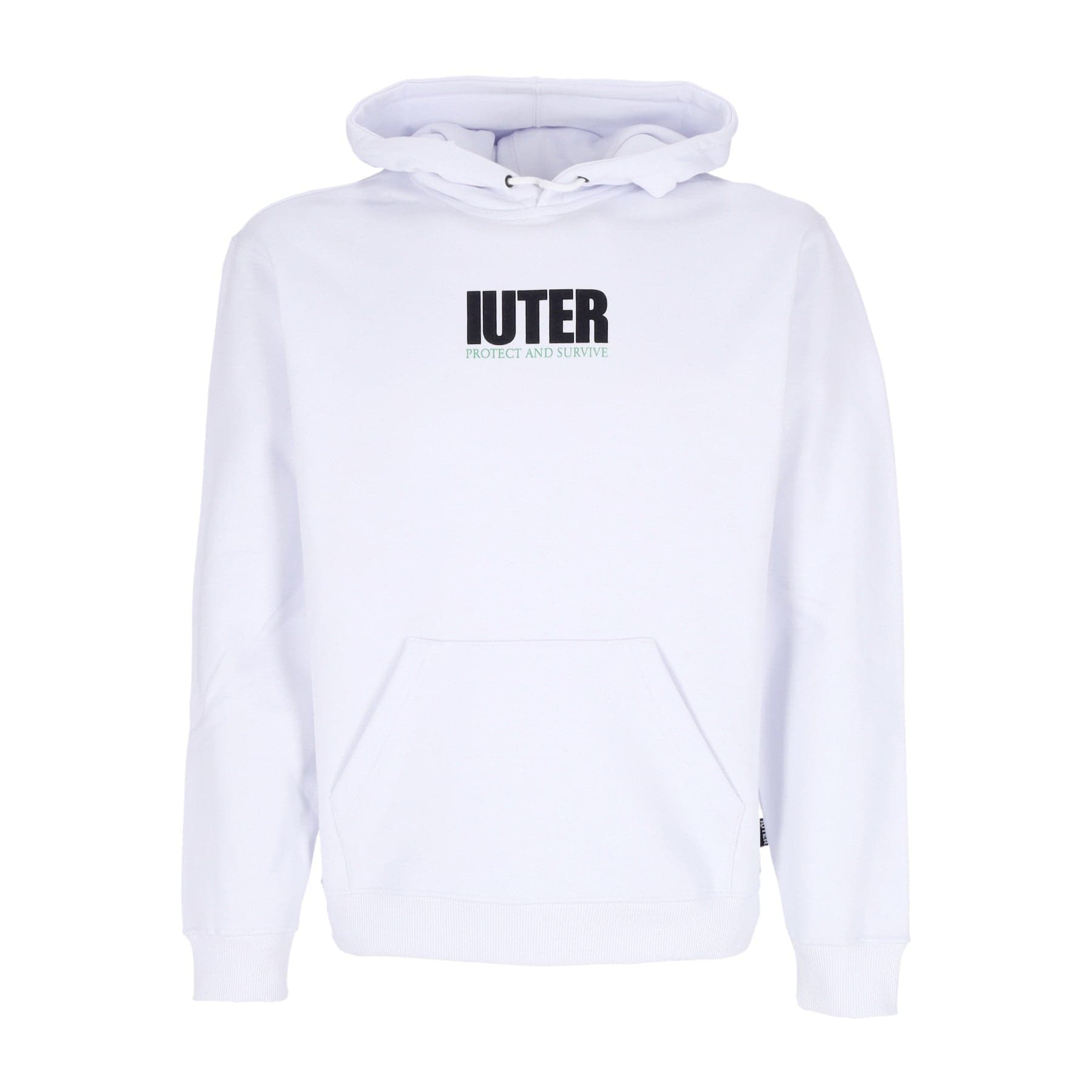 IUTER Felpa Cappuccio Uomo Stay Alive Hoodie White - 4