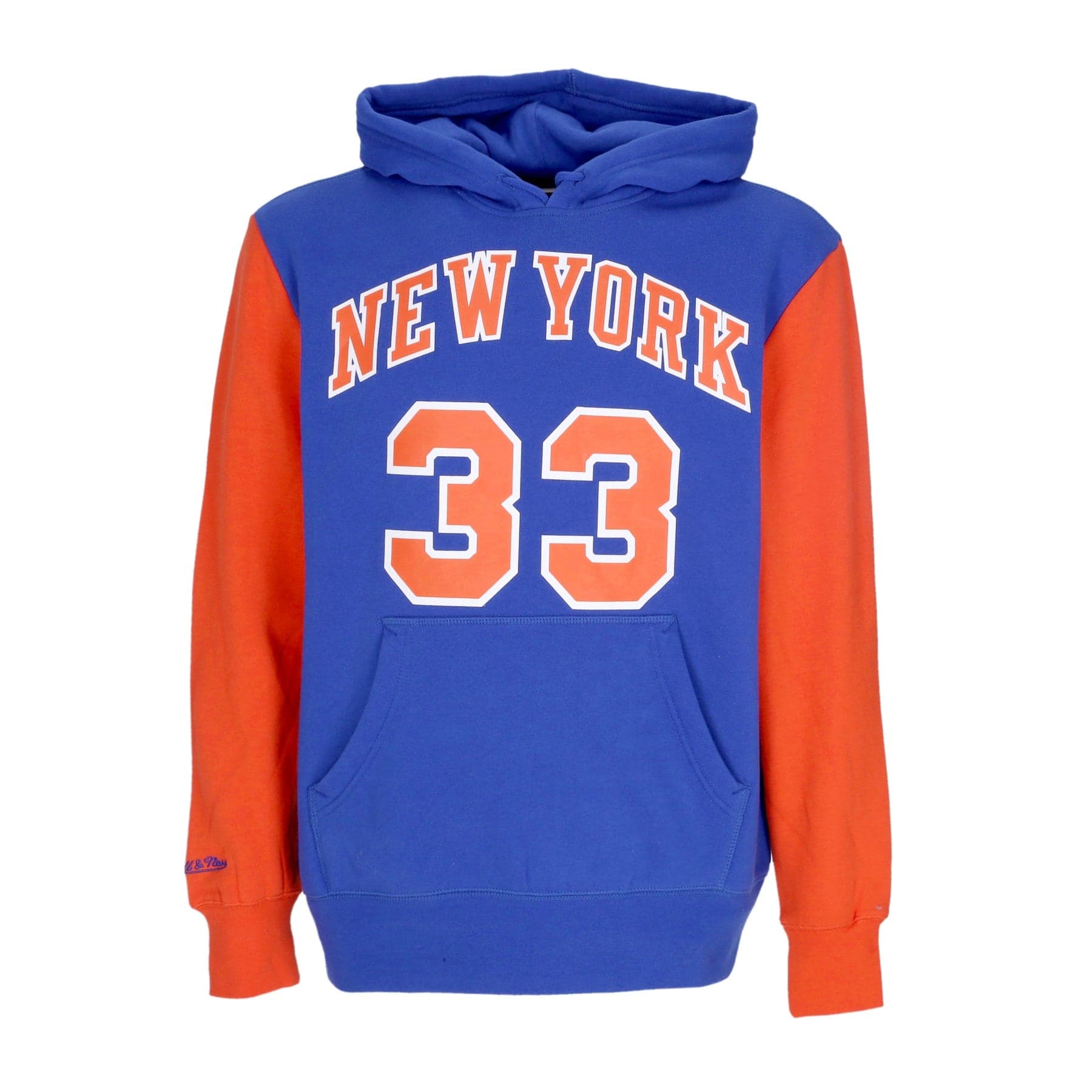 MITCHELL &amp; NESS Felpa Cappuccio Uomo Nba Fashion Fleece Hoodie 1996 No 33 Patrick Ewing Hardwood Classics  Neykni Original Team Colors - 7