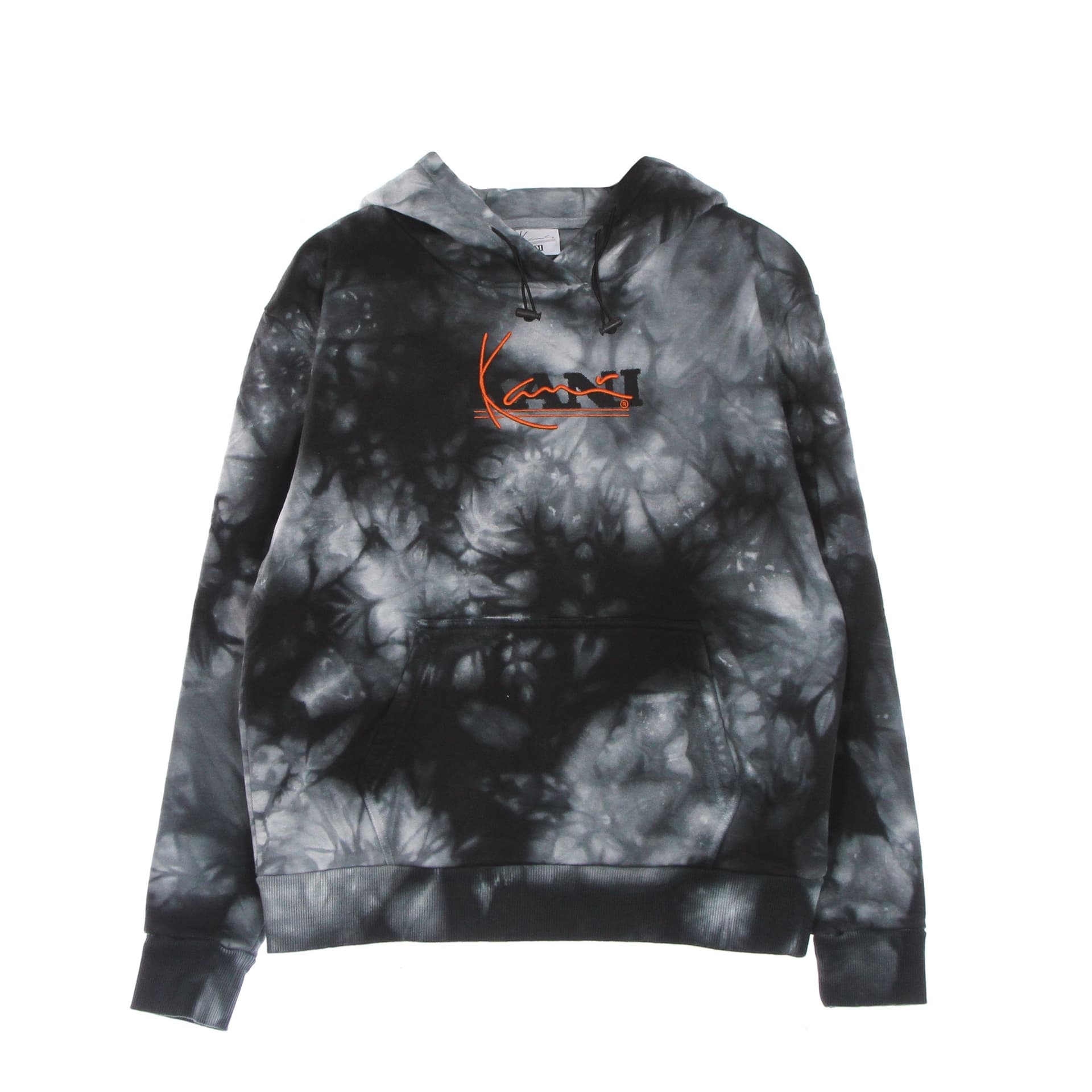 KARL KANI Felpa Cappuccio Donna Retro Tie Dye Hoodie White/black - 4