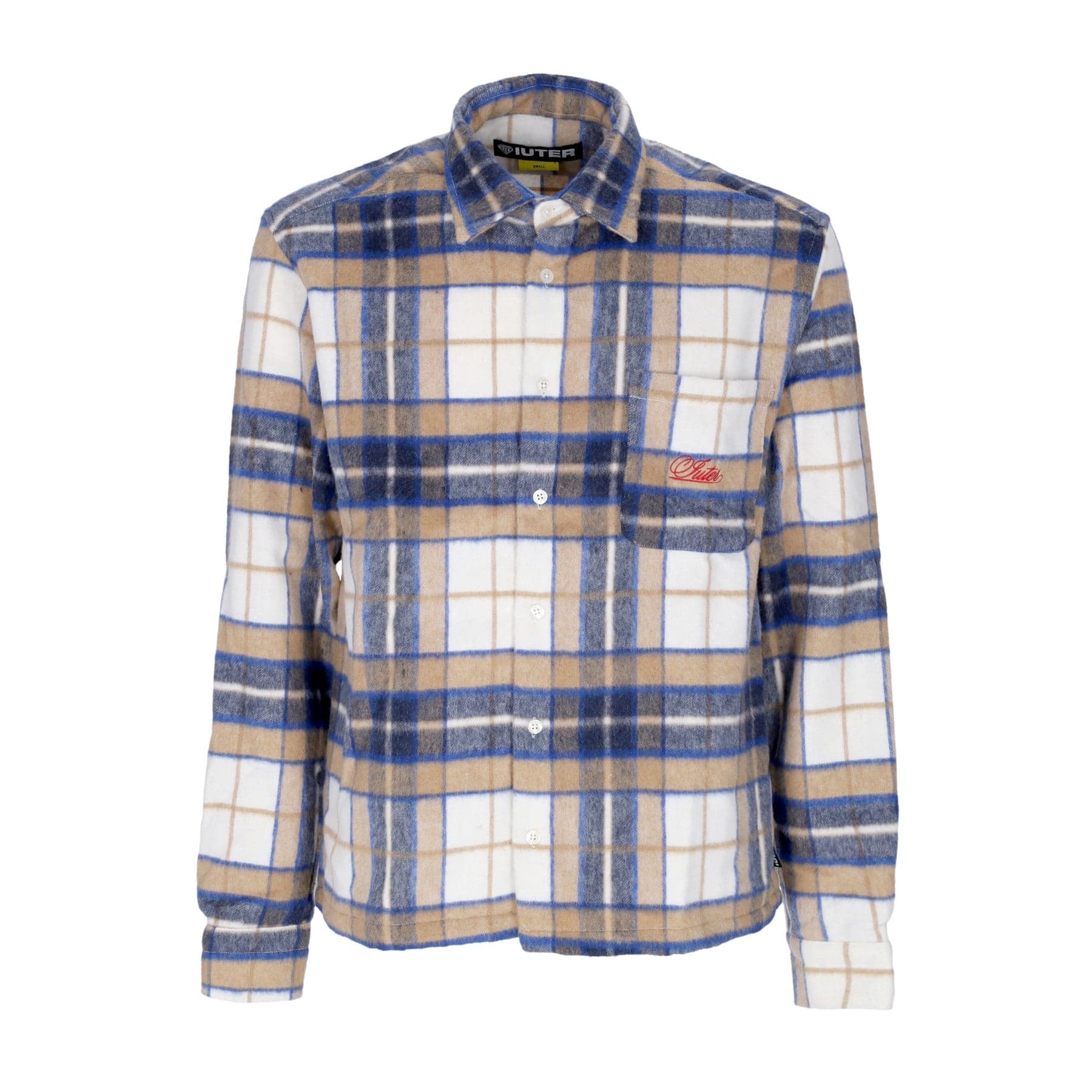 IUTER Camicia Manica Lunga Uomo Century Tartan Shirt Beige - 4