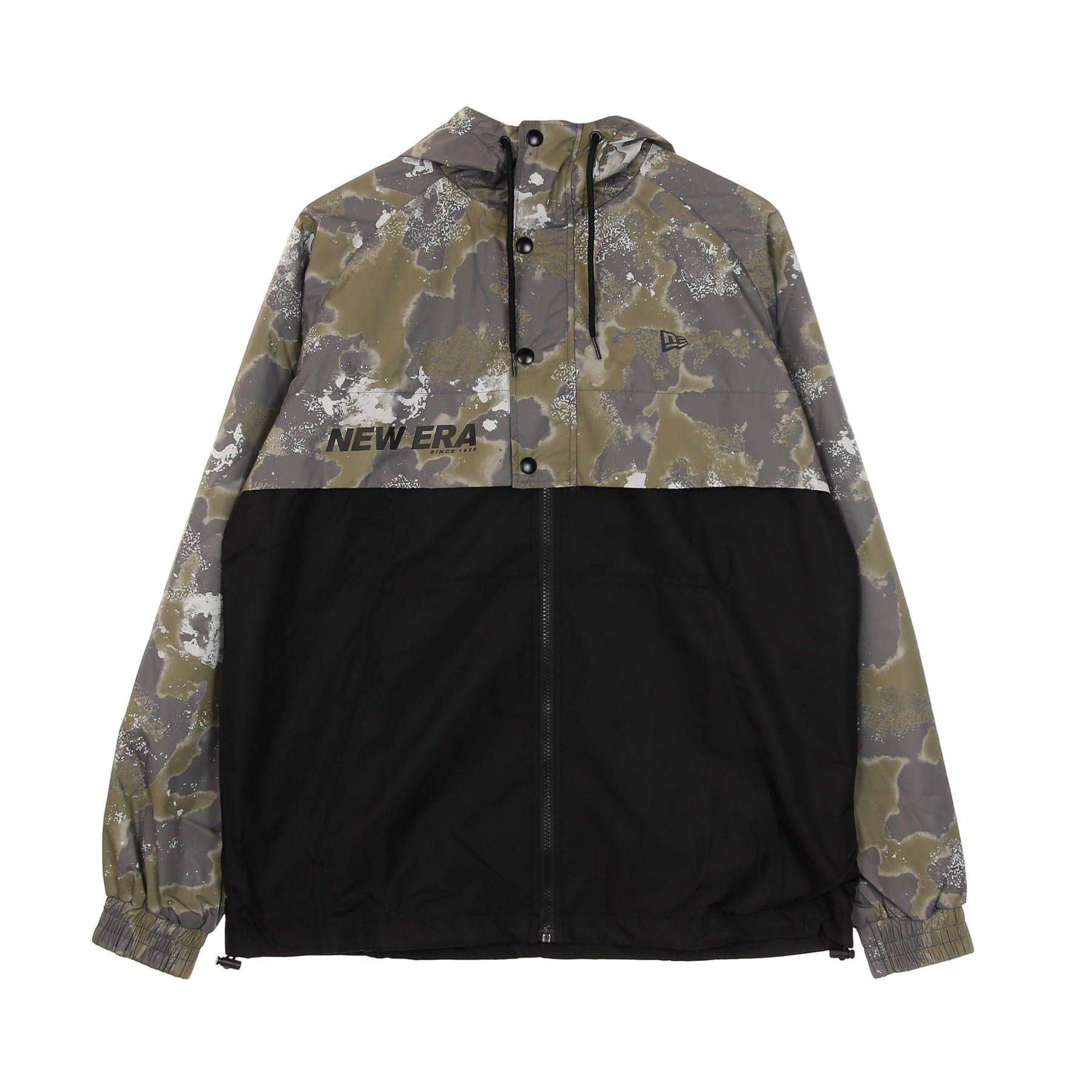 NEW ERA Giacca a Vento Uomo Ne Outdoor Utility Aop Windbreaker Laser Print/black - 7