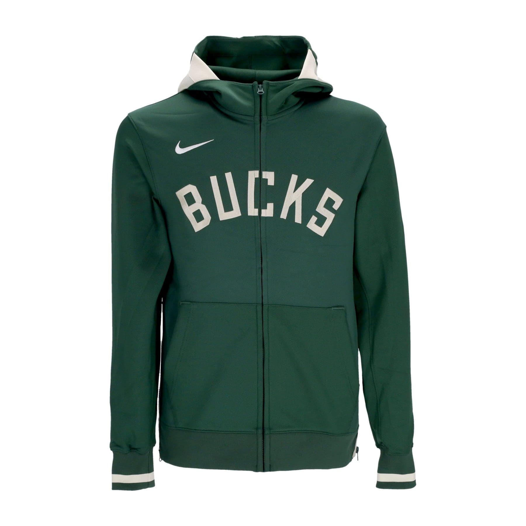 NIKE NBA Felpa Leggera Cappuccio Zip Uomo Nba Dri Fit Showtime Full Zip Hoodie Milbuc Fir/flat Opal/fir/white - 3