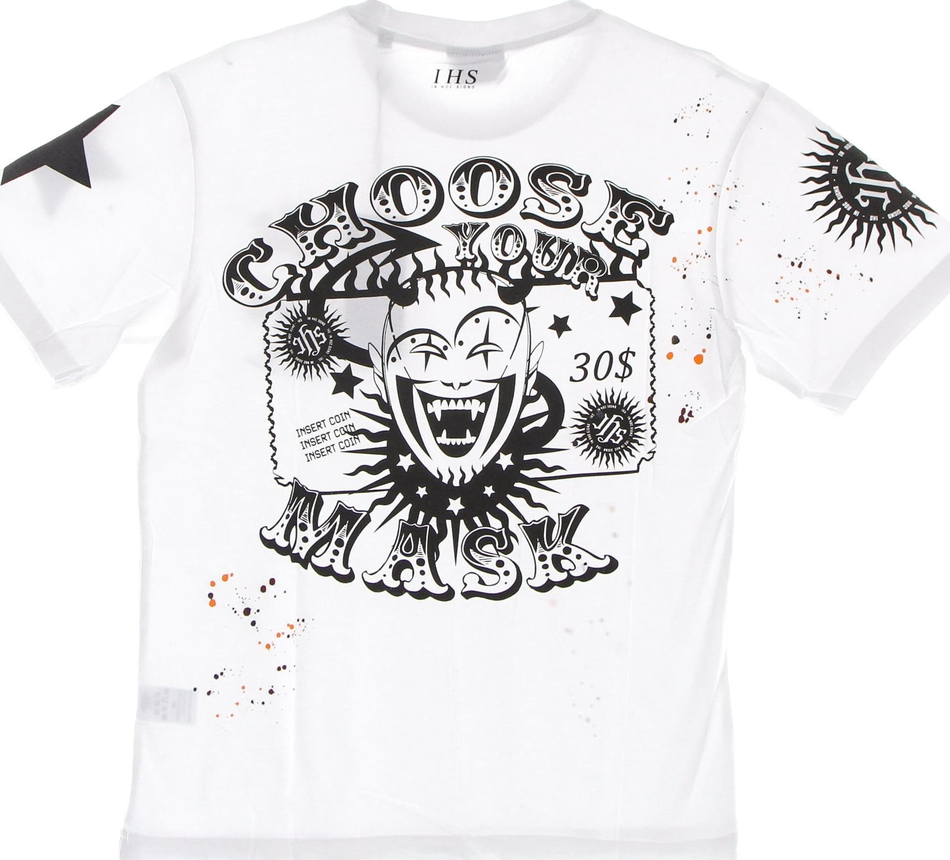 IHS Maglietta Uomo Choose Your Mask Tee White - 4