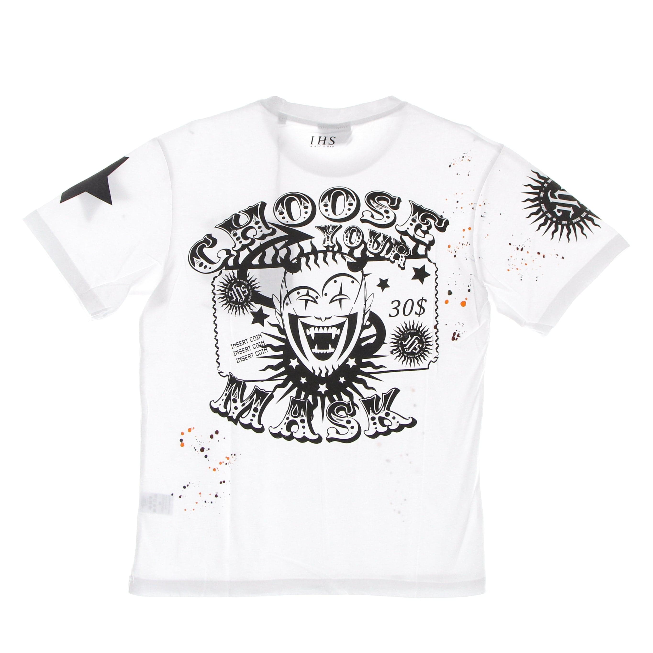 IHS Maglietta Uomo Choose Your Mask Tee White - 4