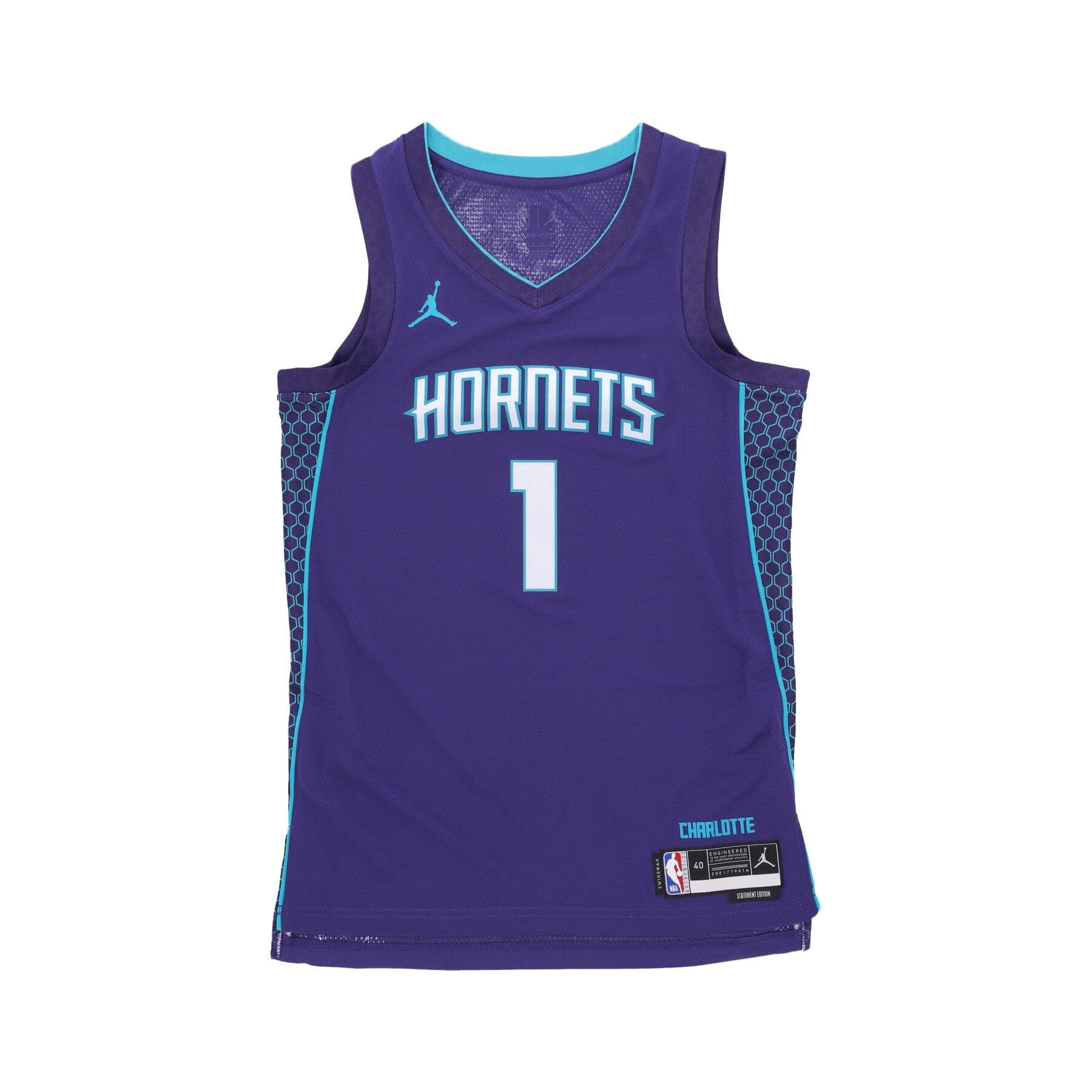 JORDAN NBA Canotta Basket Uomo Nba Statement Edition 22 Dri-fit Swingman Jersey No 1 Lamelo Ball Chahor New Orchid - 3