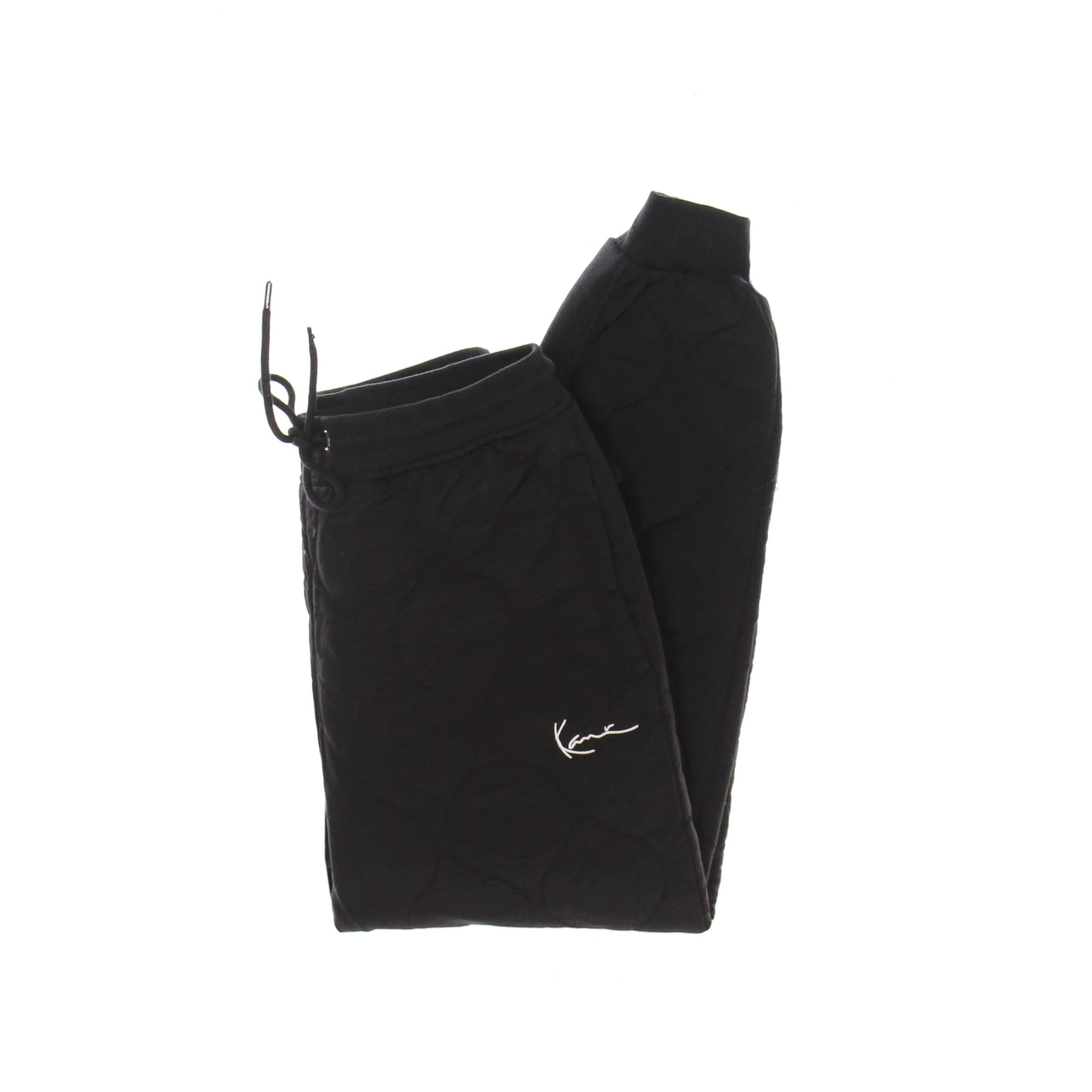 KARL KANI Pantalone Tuta Uomo Small Signature Quilted Pants Black - 6