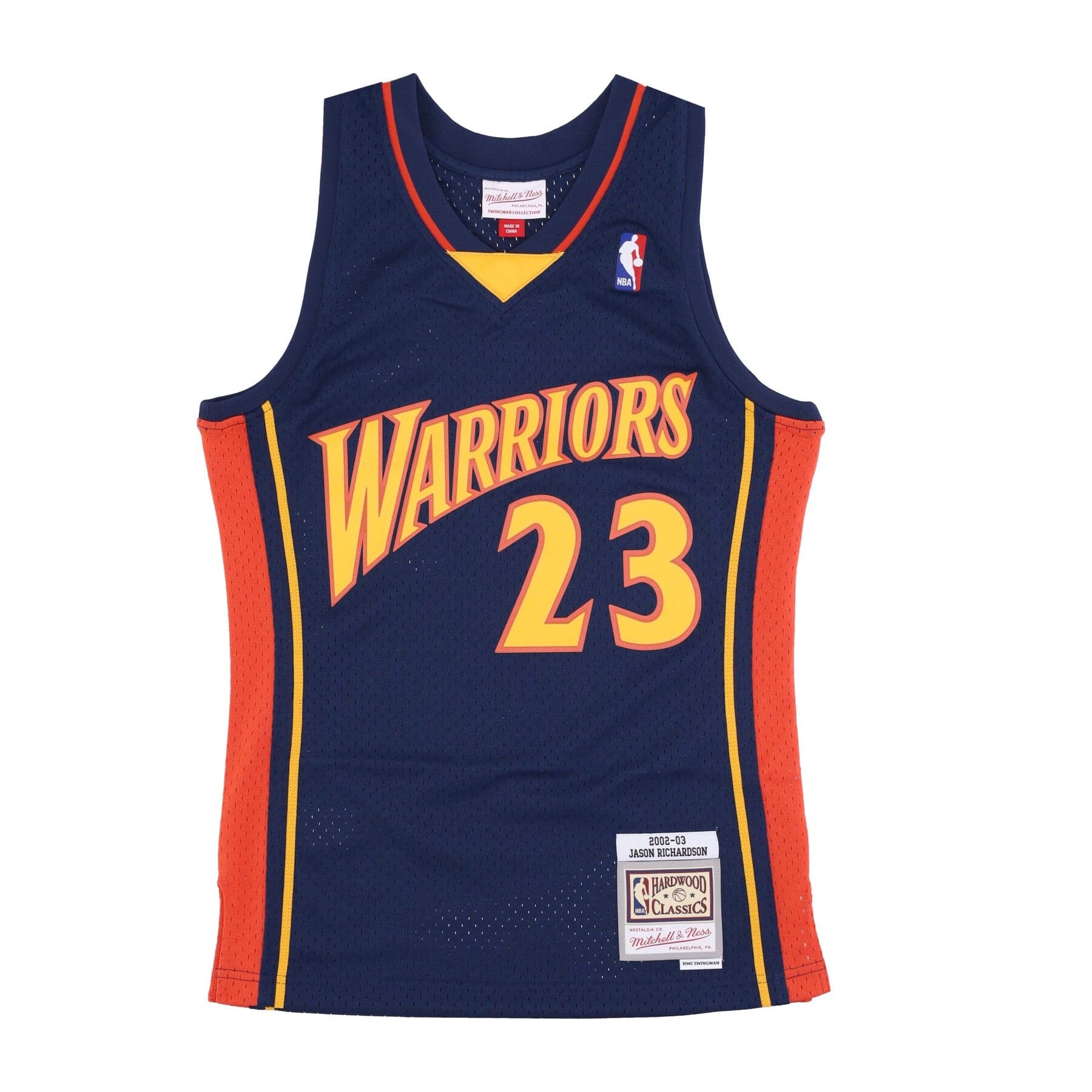 MITCHELL &amp; NESS Canotta Basket Uomo Nba Dark Jersey Hardwood Classics No 23 Jason Richardson 2002-03 Golwar Original Team Colors - 5