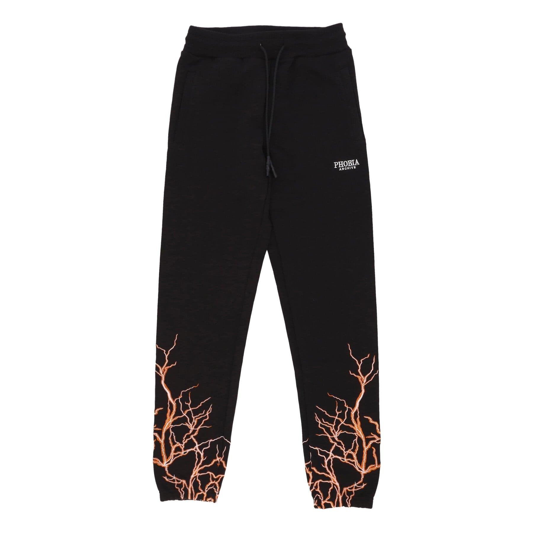 PHOBIA Pantalone Tuta Leggero Uomo Lightning Pants Black/orange - 3