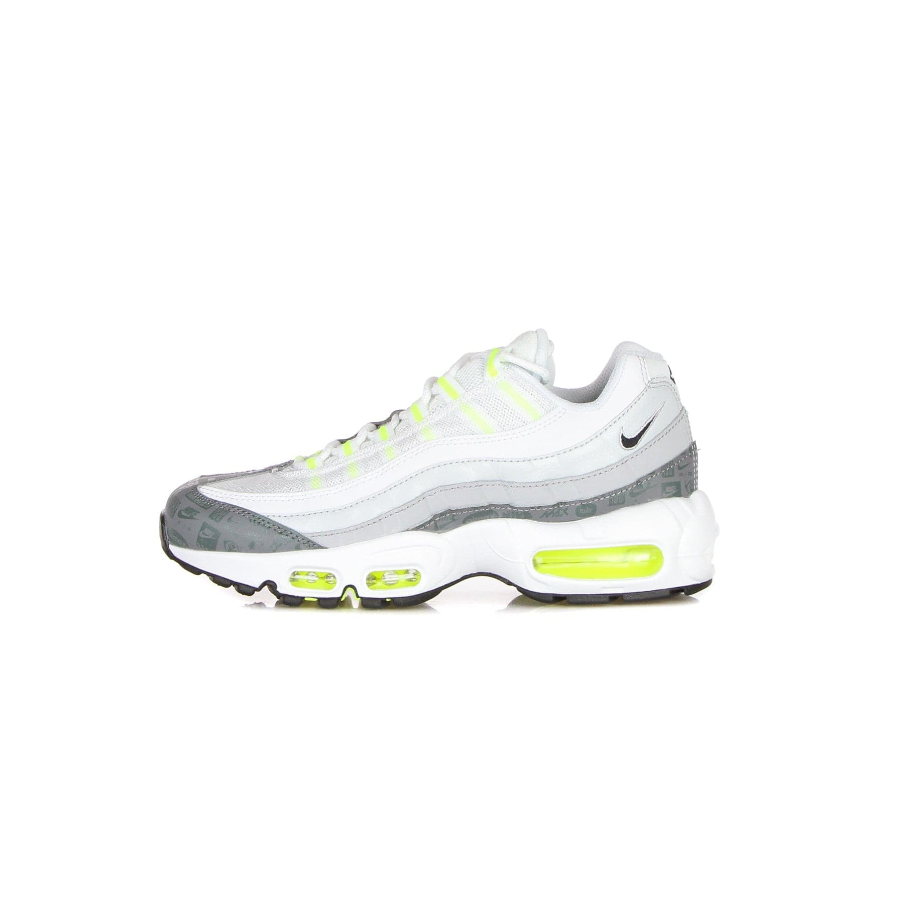 Nike Scarpa Bassa Uomo Air Max 95 White/black/cool Grey/wolf Grey - 13