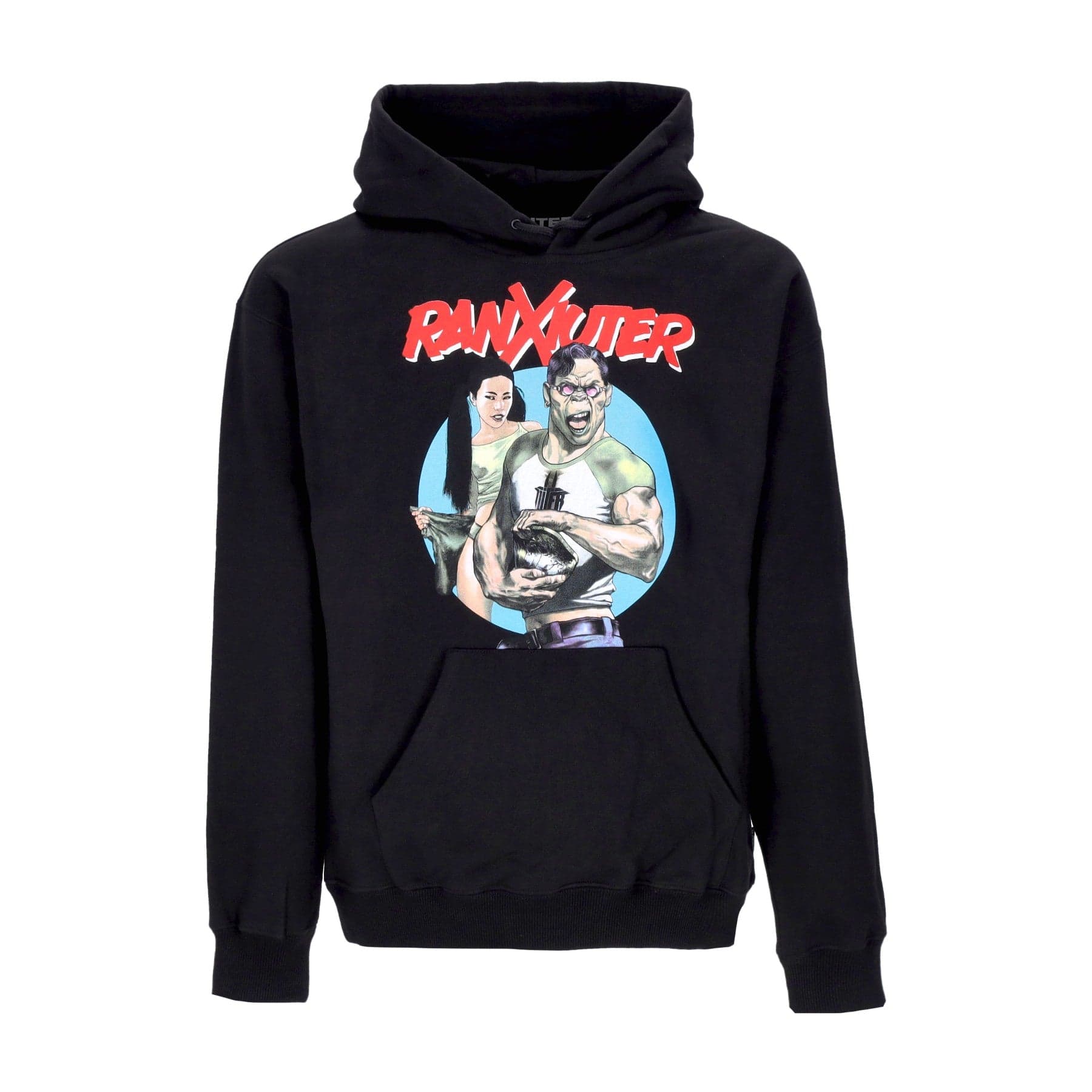 IUTER Felpa Cappuccio Uomo Ranxiuter Hoodie Black - 4